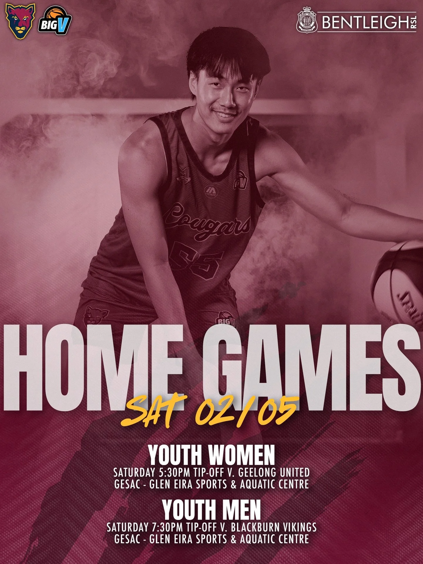 A big weekend ahead for the Cougars across Youth and Championship action. 

#cougarpride🐾