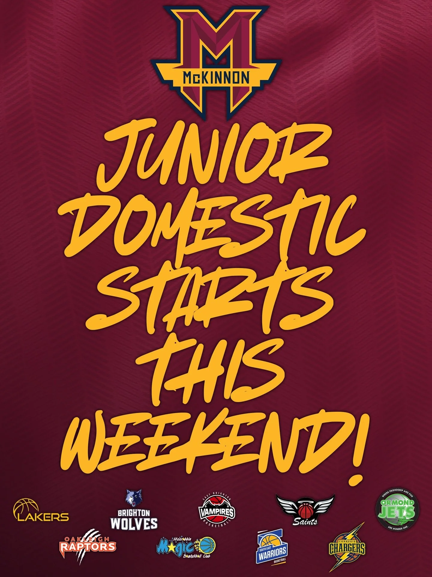 Winter 2026 tips of this weekend🏀

ℹ️ Before the first whistle, make sure you&rsquo;ve read up about fixtures, grading and season update via the McKinnon Basketball website - link in the bio.