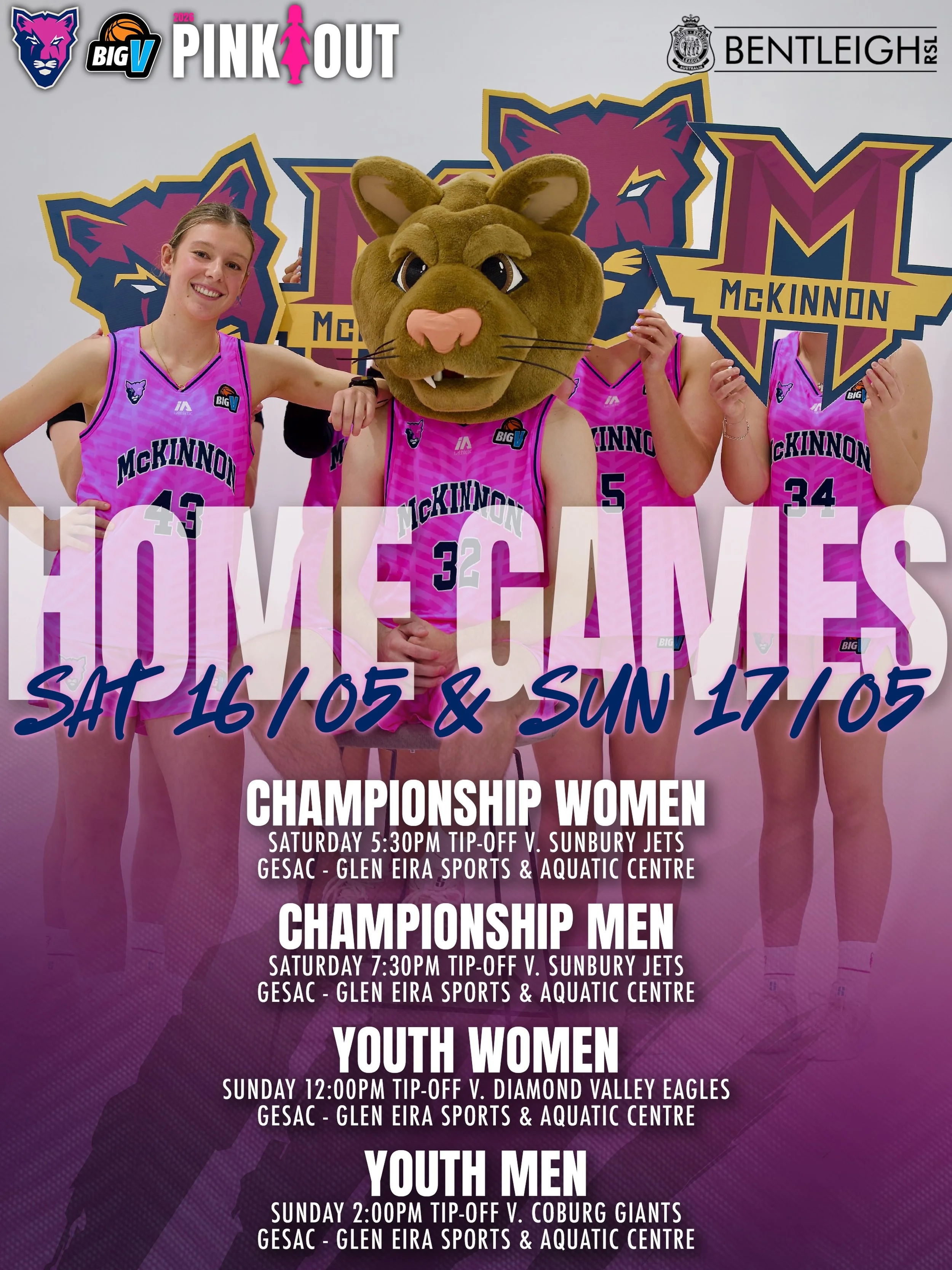 🩷 The McKinnon Cougars will turn pink this weekend as the club&rsquo;s annual Pink-Out Round returns raising funds and awareness for Breast Cancer Network Australia (BCNA).

📰 Read more via the link in the bio