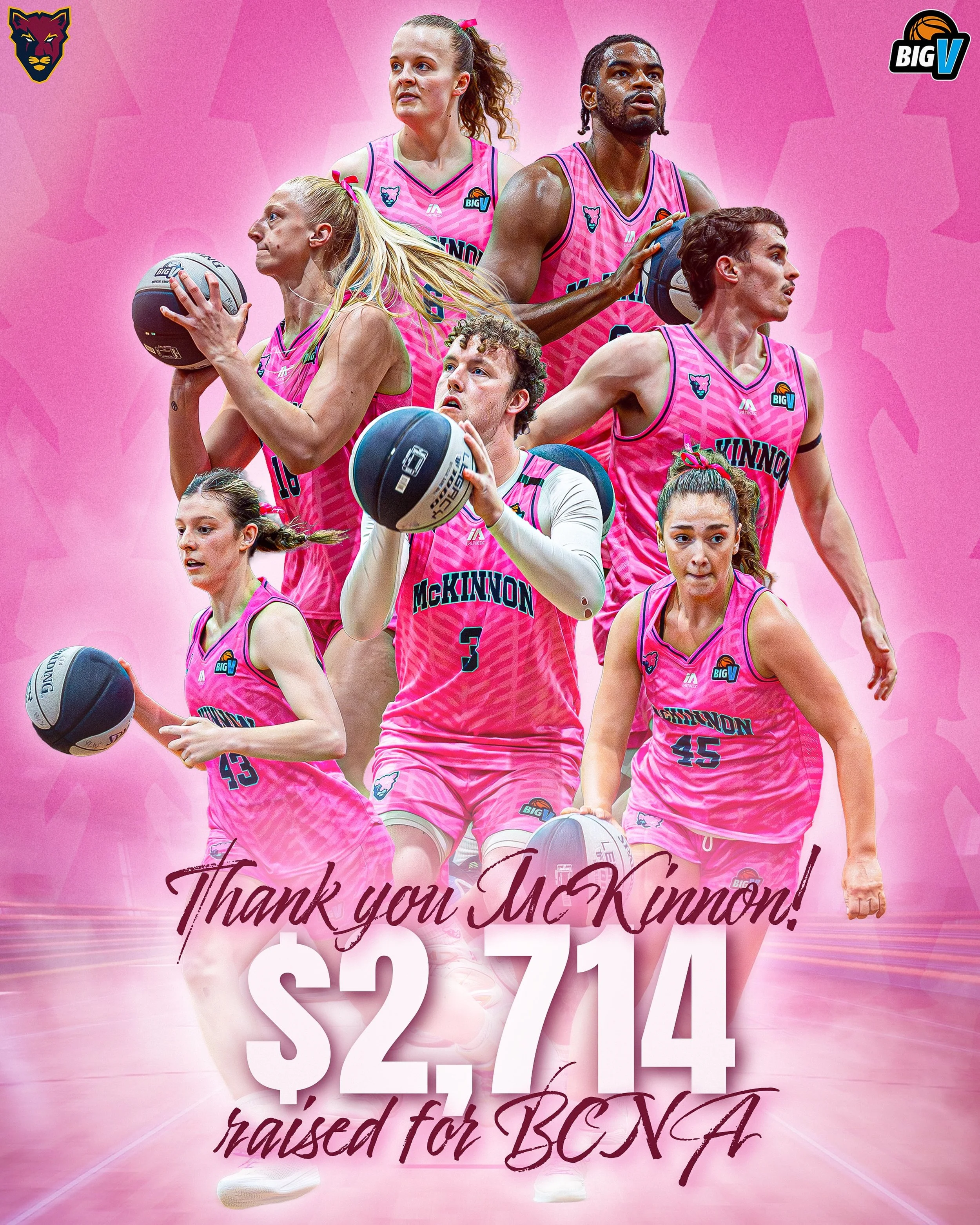 🩷 Thank you McKinnon! 

🤗 Together we raised $2,714 to donate to @bcnapinklady 

#cougarpride🐾