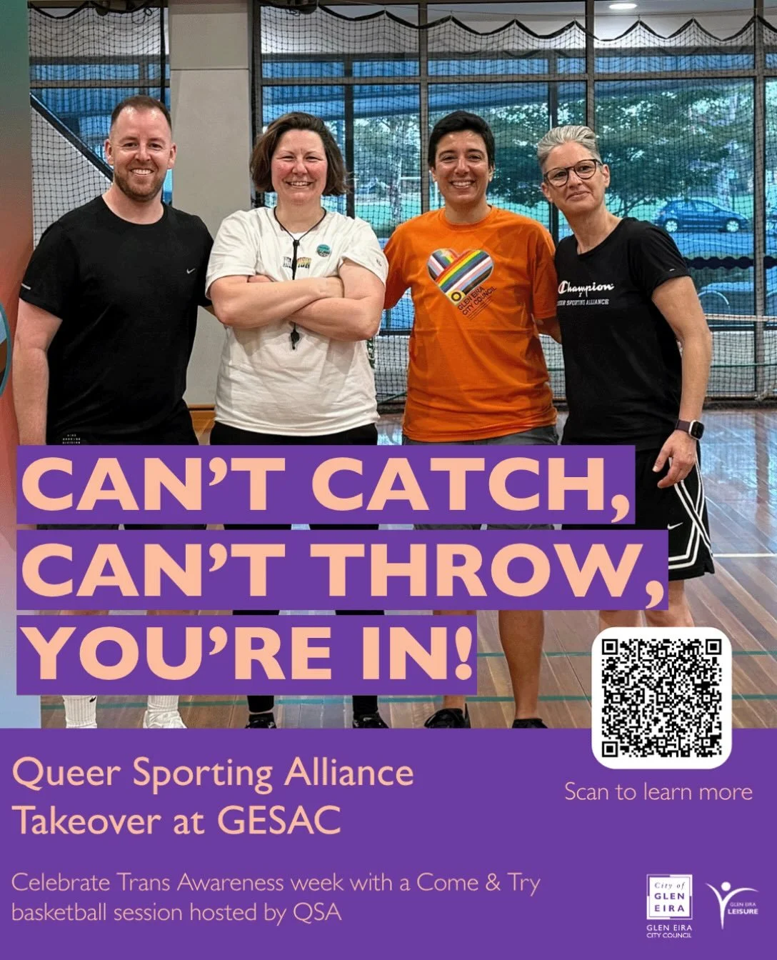 🏀 McKinnon Basketball Association (MBA) is pleased to support our partner Glen Eira Leisure in promoting an inclusive Come &amp; Try Basketball session at GESAC on Sunday 15 November 2026, in partnership with Queer Sporting Alliance (QSA).

When: Su