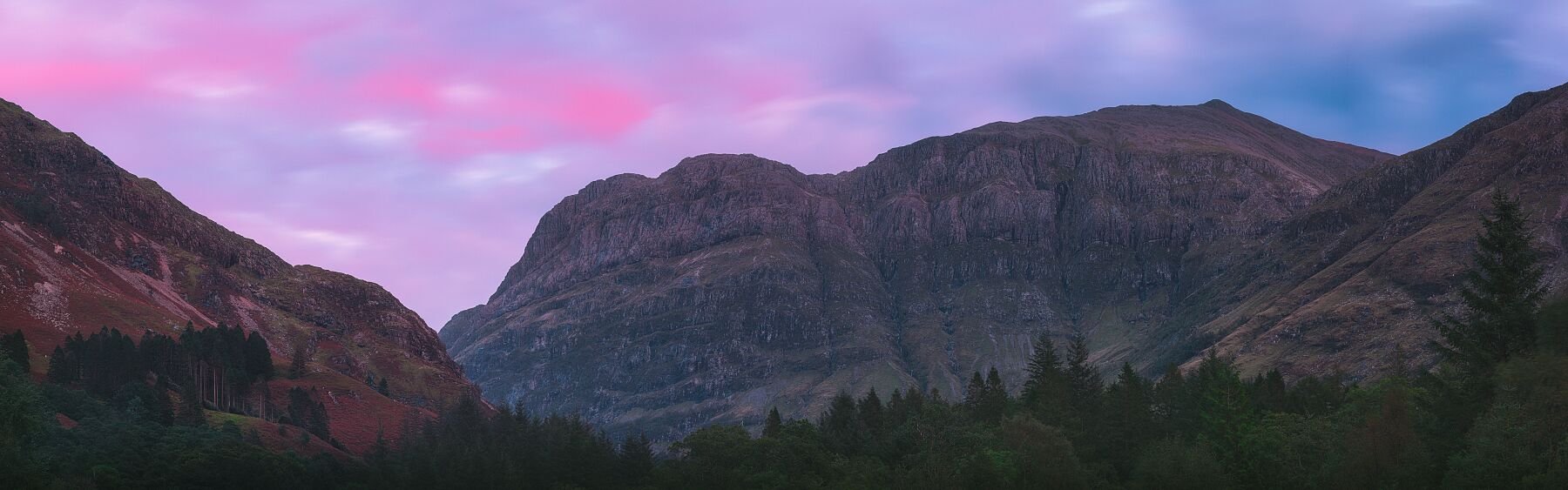 Sunset Above The Glencoe Mountains