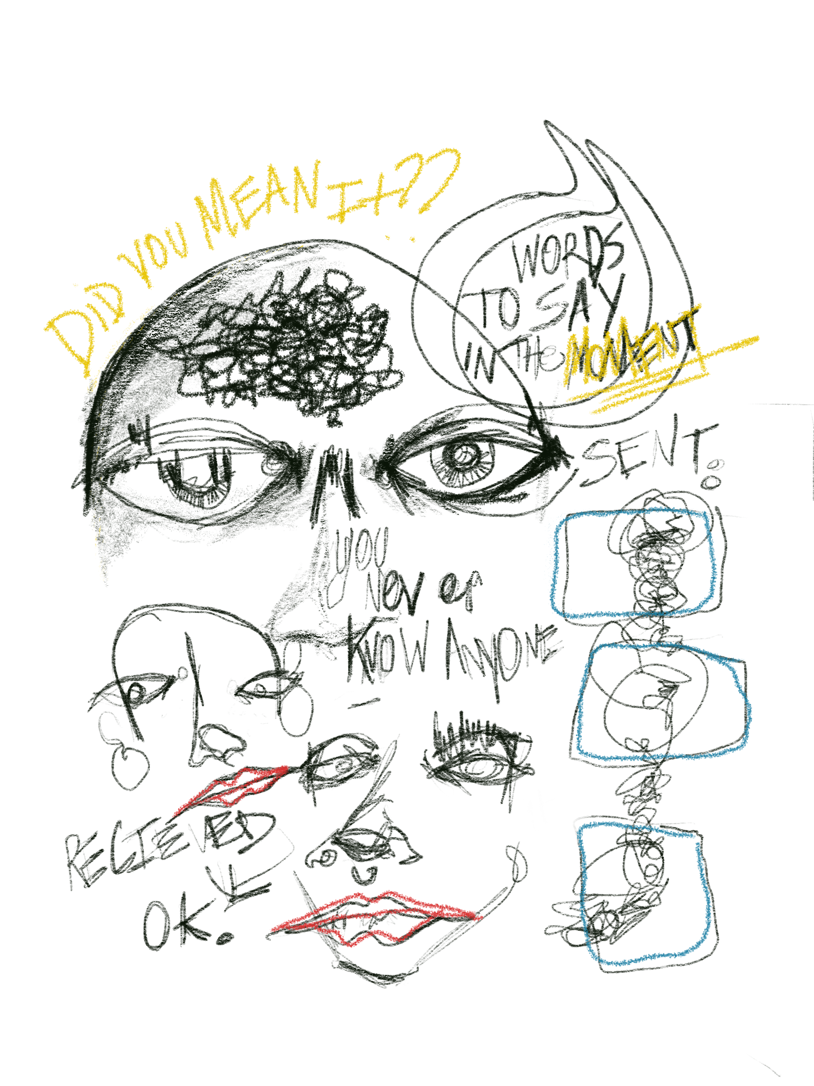 " Words to say in the moment "