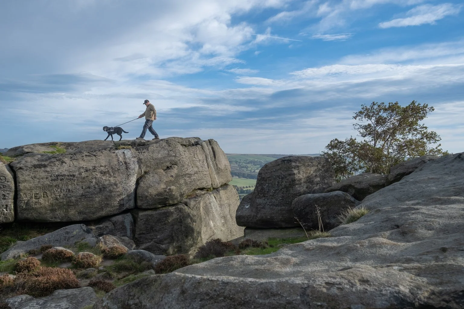 Sunday 4th October - walking above Ilkley
