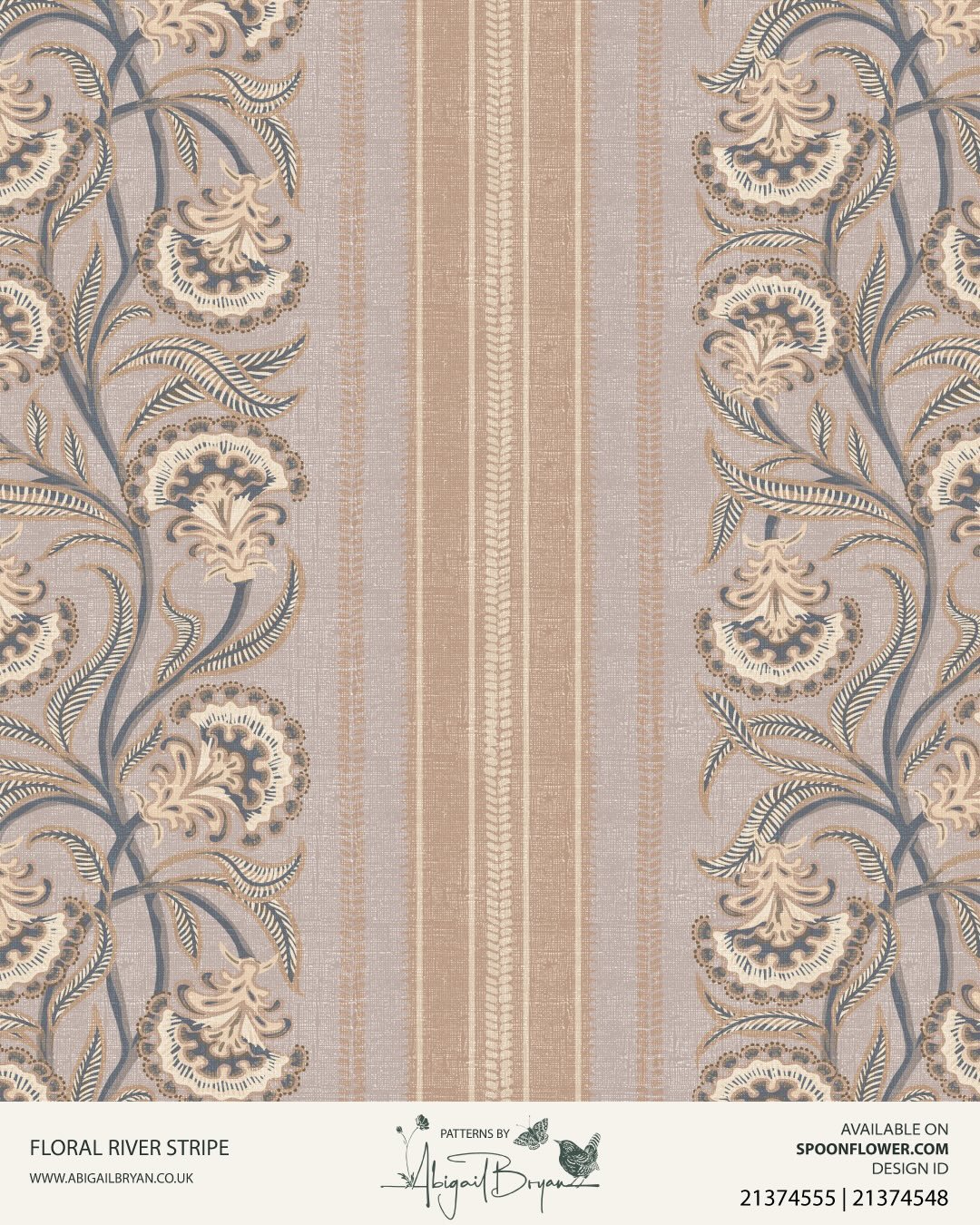 I&rsquo;ve just turned my Vintage Floral River pattern into a stripe! In warm naturals and with some vintage chic, now available with  Spoonflower🤎

#craftrevivalstyle #artsandcraftsstyle #vintagewallpaper #floralstripes #stripewallpaper