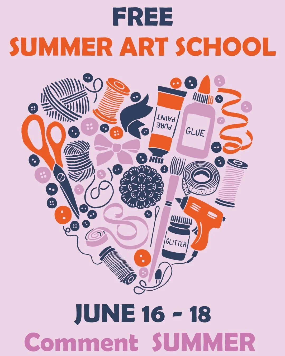 COMMENT SUMMER and I will send you your FREE course sign-up link to your DM&rsquo;s
This free 3-day live event will teach you to plan, draw, and sell one piece of art so you can stop sitting on a gallery full of work and start making real products &n
