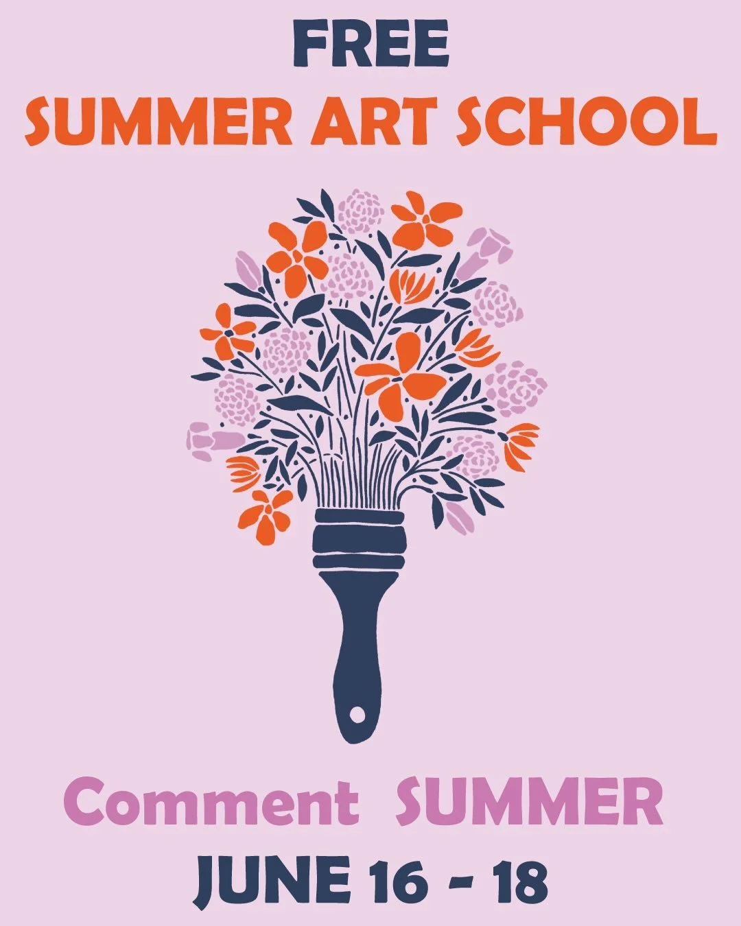 COMMENT SUMMER and I will send you your FREE course sign-up link to your DM&rsquo;s
This free 3-day live event will teach you to plan, draw, and sell one piece of art so you can stop sitting on a gallery full of work and start making real products &n