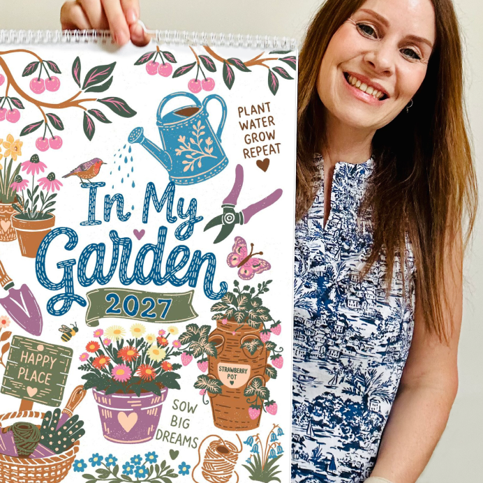 In My Garden 2027 Wall Calendar by artist Abigail Bryan