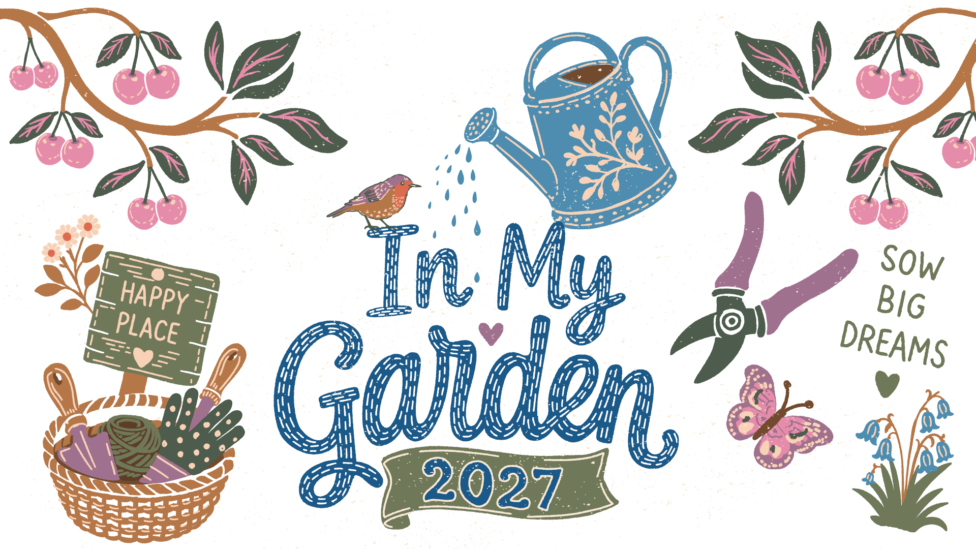 In My Garden 2027 Wall Calendar by Abigail Bryan