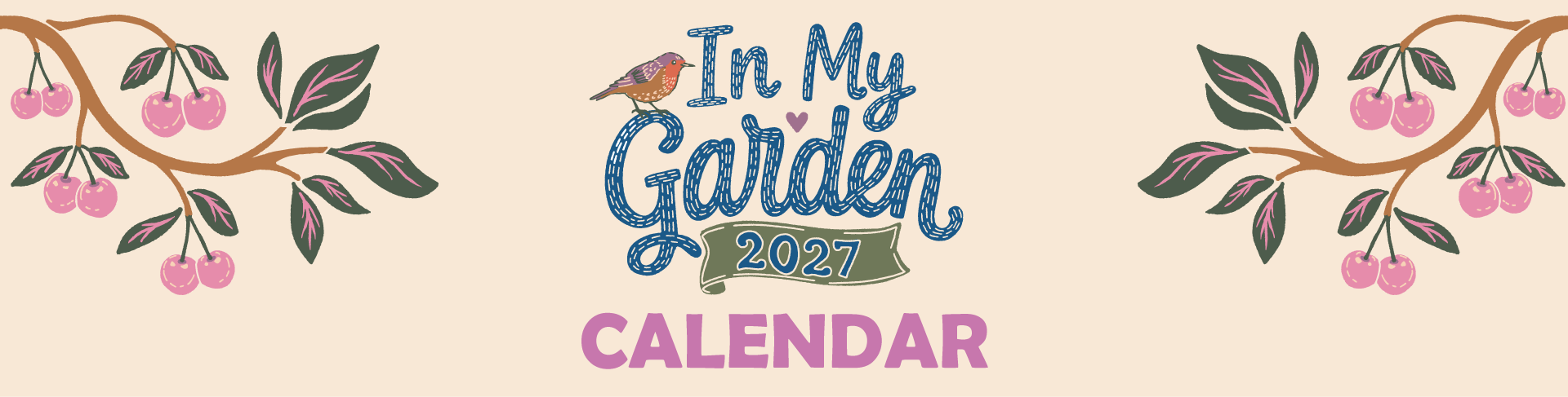 In My Garden 2027 Wall Calendar by artist Abigail Bryan