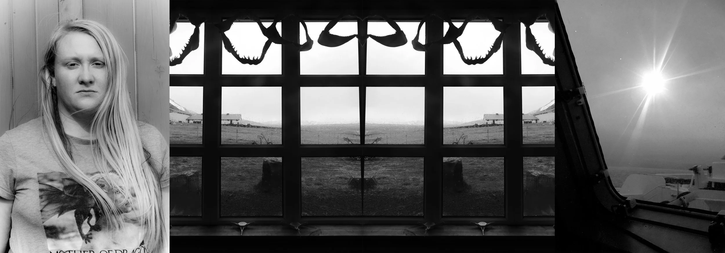 Notte di sole
il mio sguardo
penetra
orme a tridente.