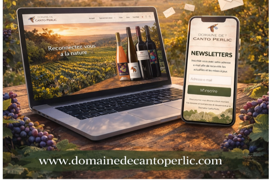 Le Domaine Canto Perlic lance sa newsletter !