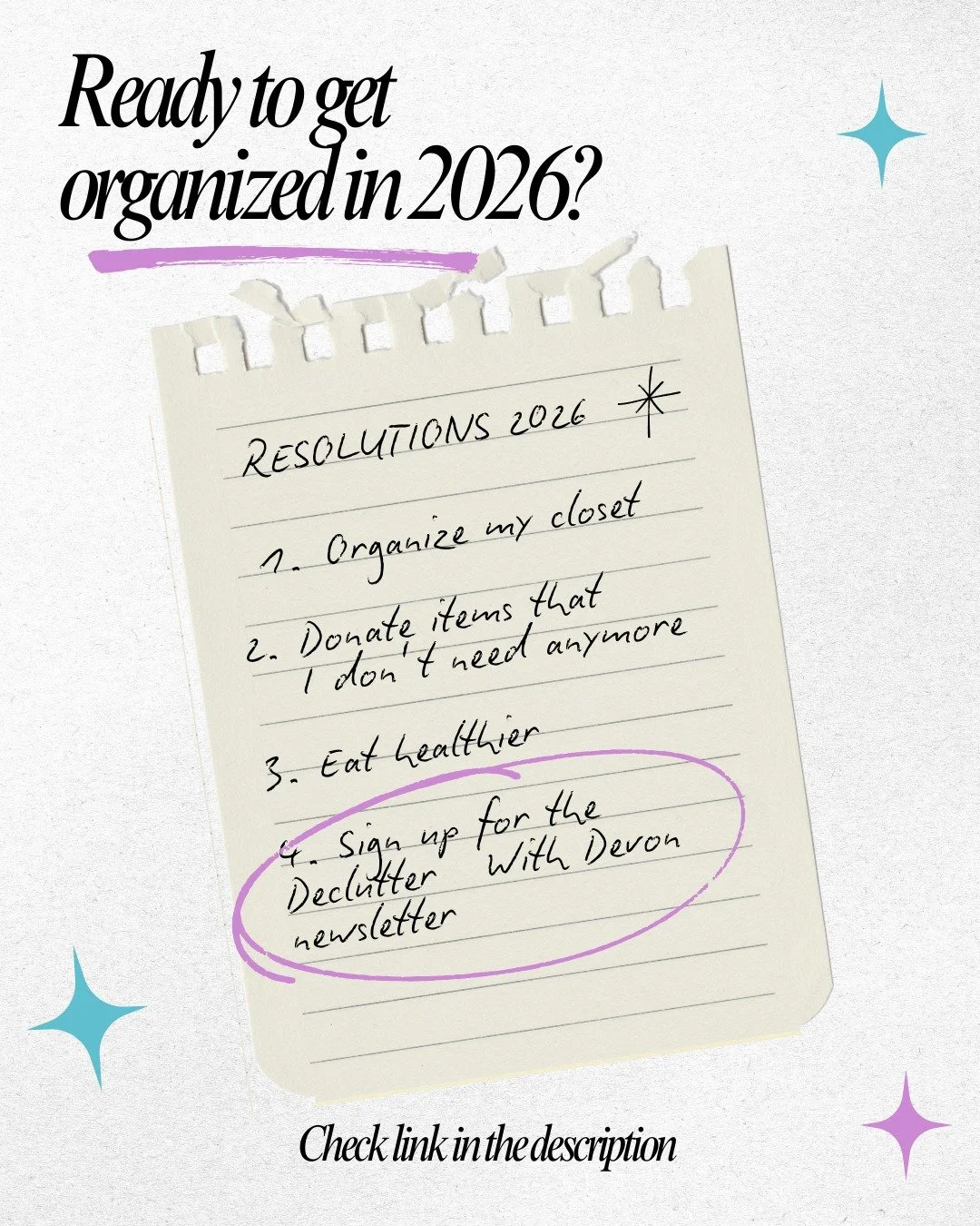 Ready to get organized in 2026? Get tips for a calmer, more organized home delivered straight to your inbox! 💌

Sign up for the Declutter With Devon newsletter for practical organizing advice, small wins you can implement today, and a little inspira