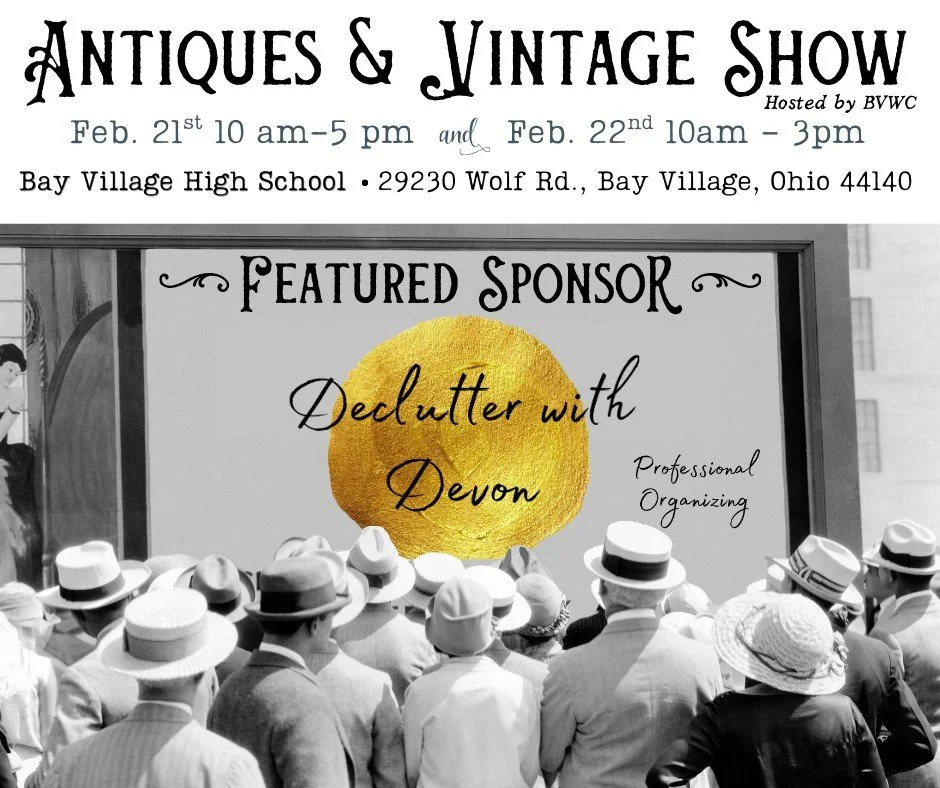 We&rsquo;re so excited to be a featured sponsor of the Antiques &amp; Vintage Show hosted by Bay Village Women&rsquo;s Club at Bay Village High School! 

If you love unique finds and pieces with a story, this event is always such a fun one to walk th
