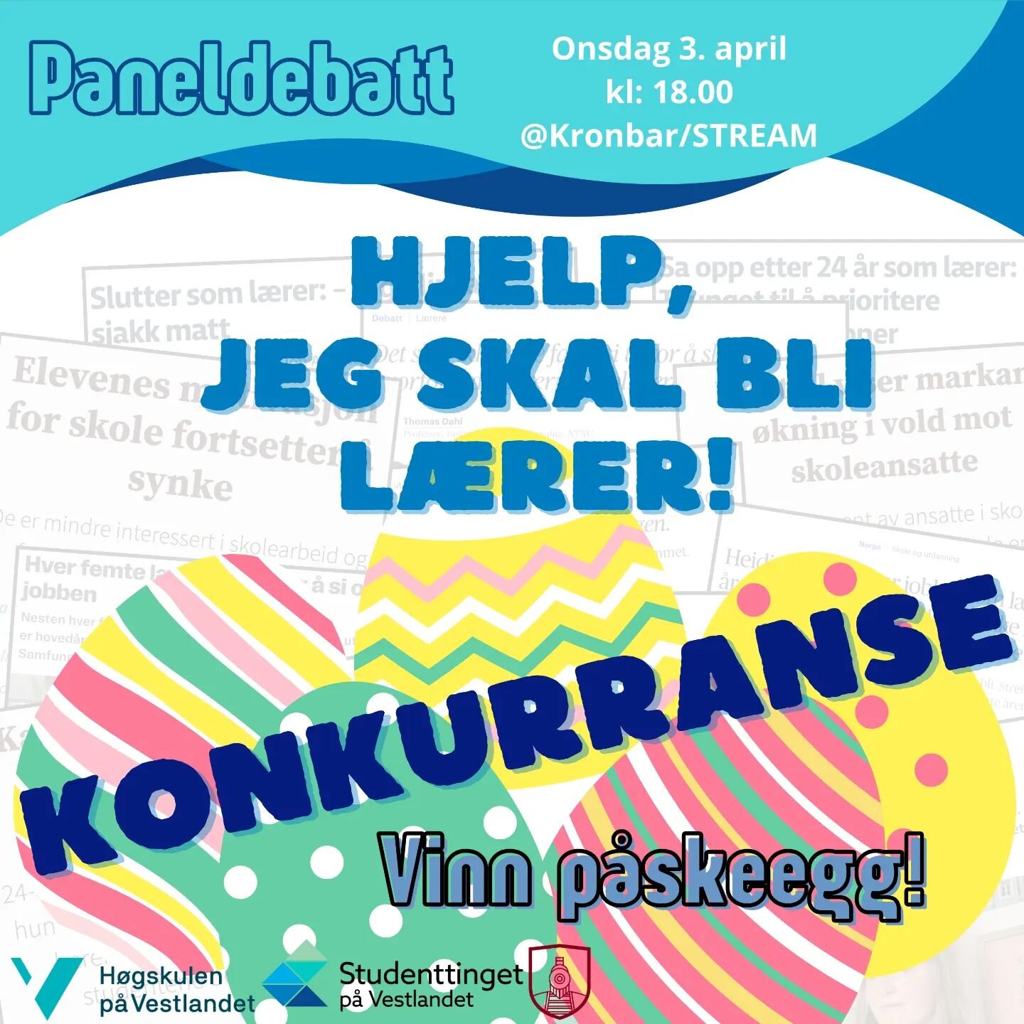 Fakultet for L&aelig;rerutdanning, Kultur og Idrett inviterer til debatt! Den er &aring;pen for alle, og hvis du ikke befinner deg i Bergen den 3. april kan den streames p&aring; v&aring;r (STVL) sin youtube-kanal! Sjekk ut arrangementet &ldquo;Hjelp