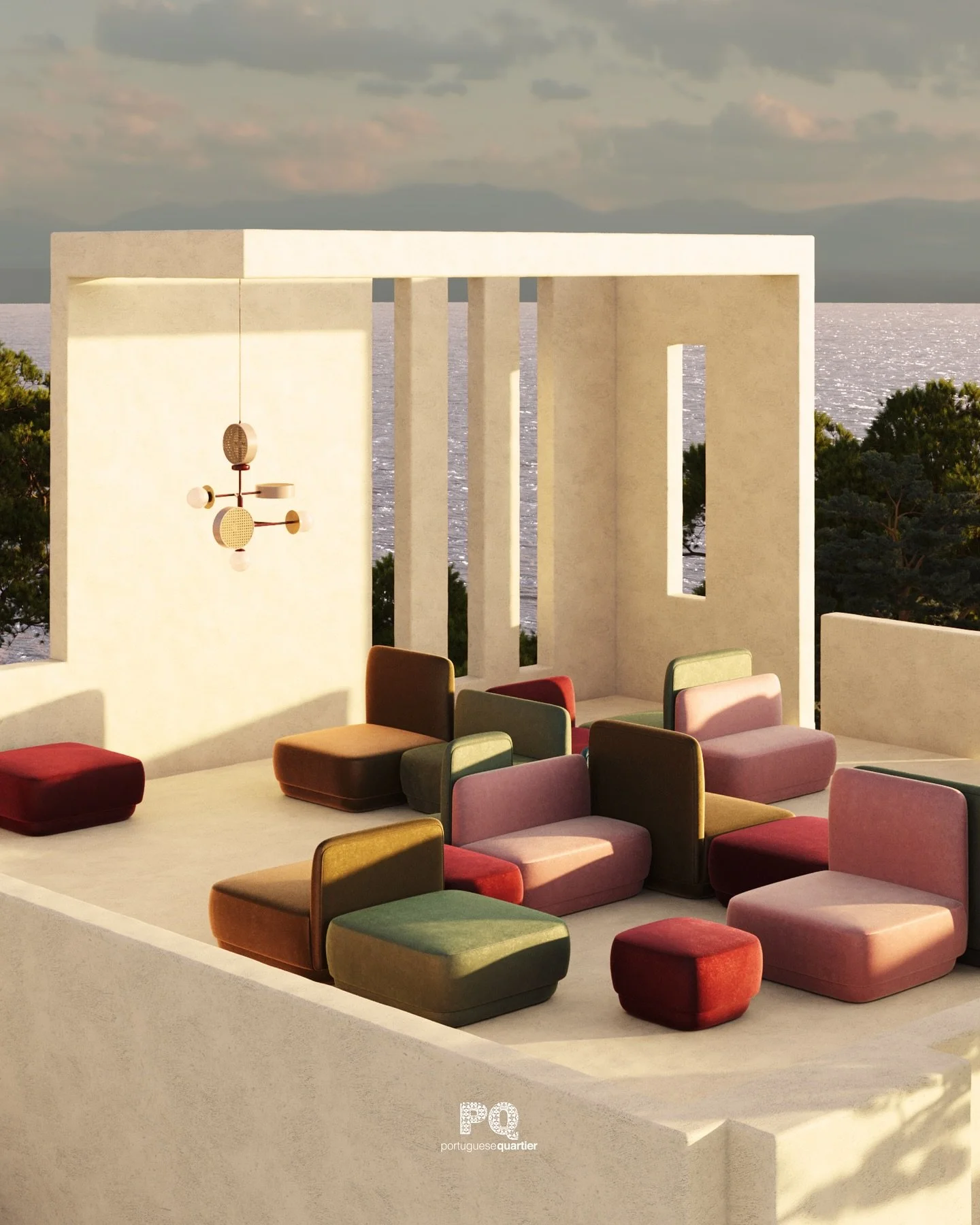 Geometry that adapts. The Rubik modular by @mambo_unlimitedideas transforms every space into a stylish retreat ✨ #Portuguesequartier