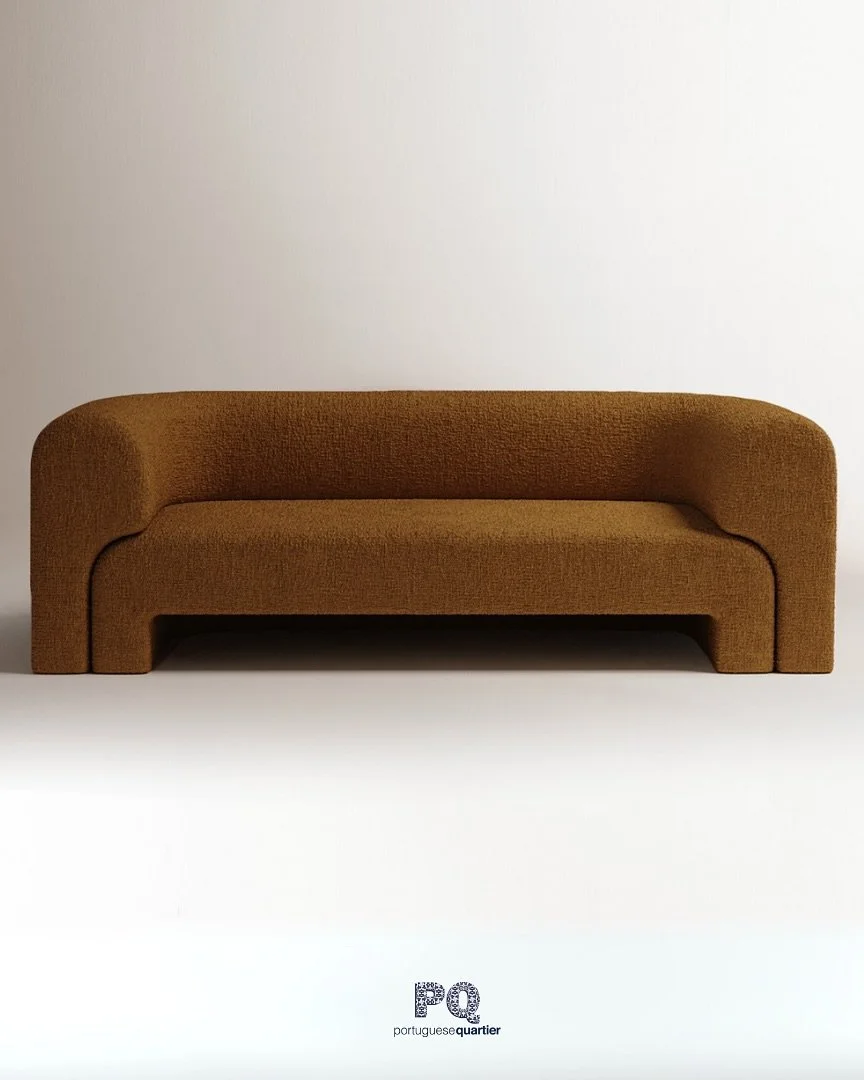 Soft curves. Strong presence. The Slide Couch by @dooqdetails brings sculptural design to the art of lounging. #PortugueseQuartier