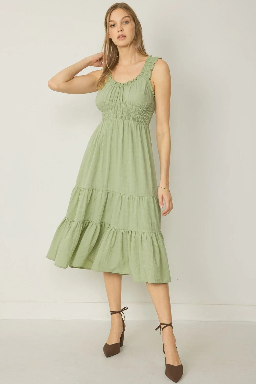 wine midi dress with sleeves Trixie Wine Wrap Style Belted Midi Dress