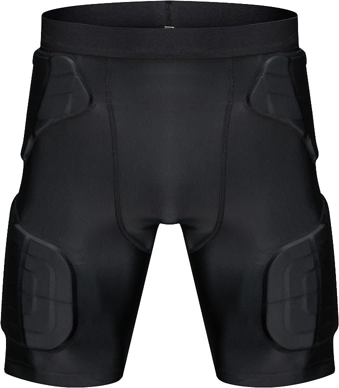 thumbnail image 2 of Exxact Sports Elite 5-Pad Football Girdle - Padded Compression Shorts For Men With Hip, Thigh & Tailbone Protection 2 of 10