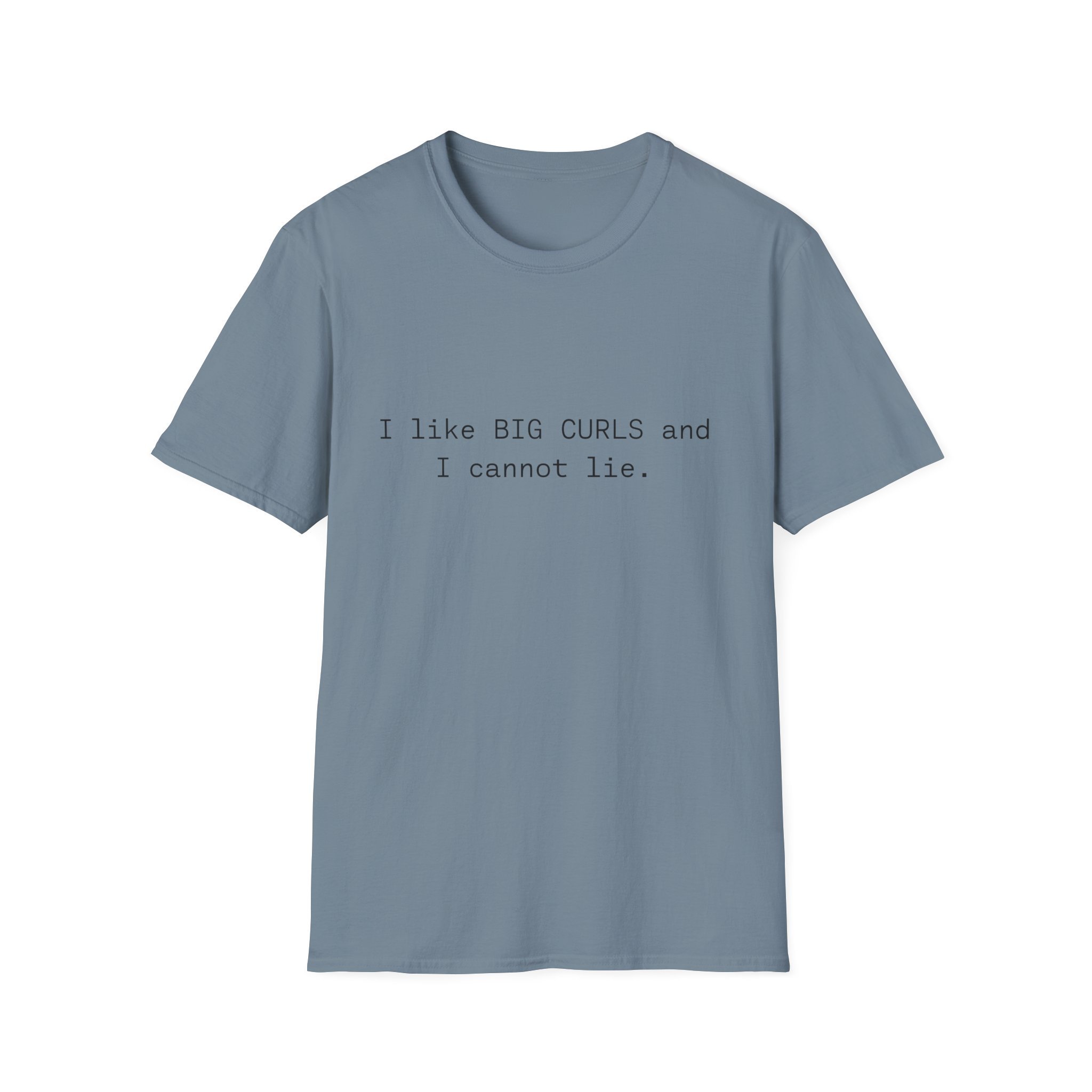 I like big curls and I can not lie t-shirt