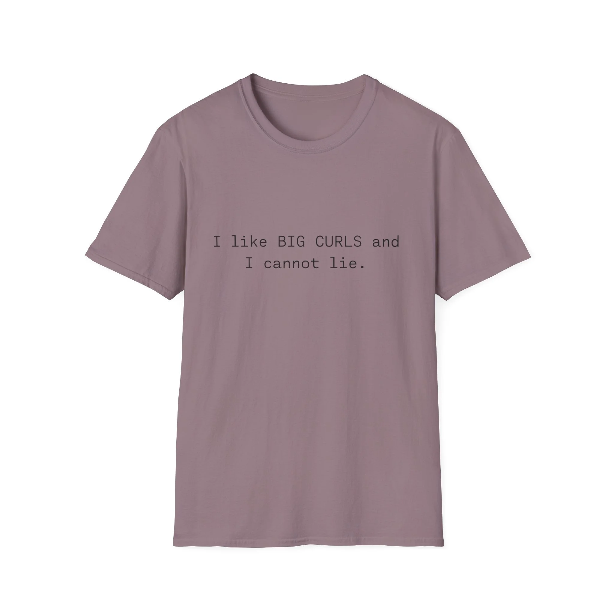 I like big curls and I can not lie t-shirt