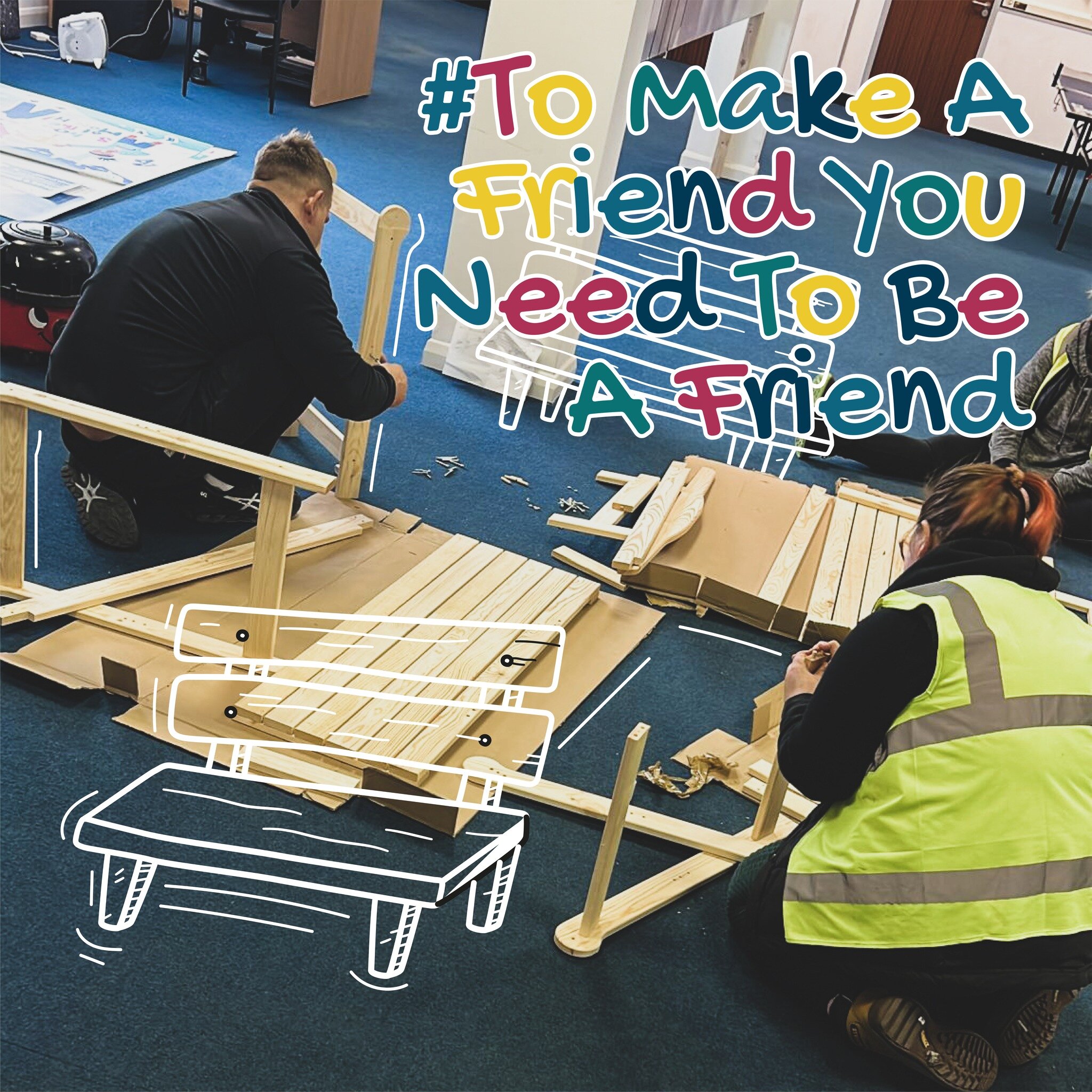 To make a friend you need to BE a friend! 🤝 

Our Buddy Benches are awarded every time they hit 1000kg recycled through their clothes bank or their home collections. 

The kids love having them at their schools! 🤩 

#buddybenches #beafriend #makeaf