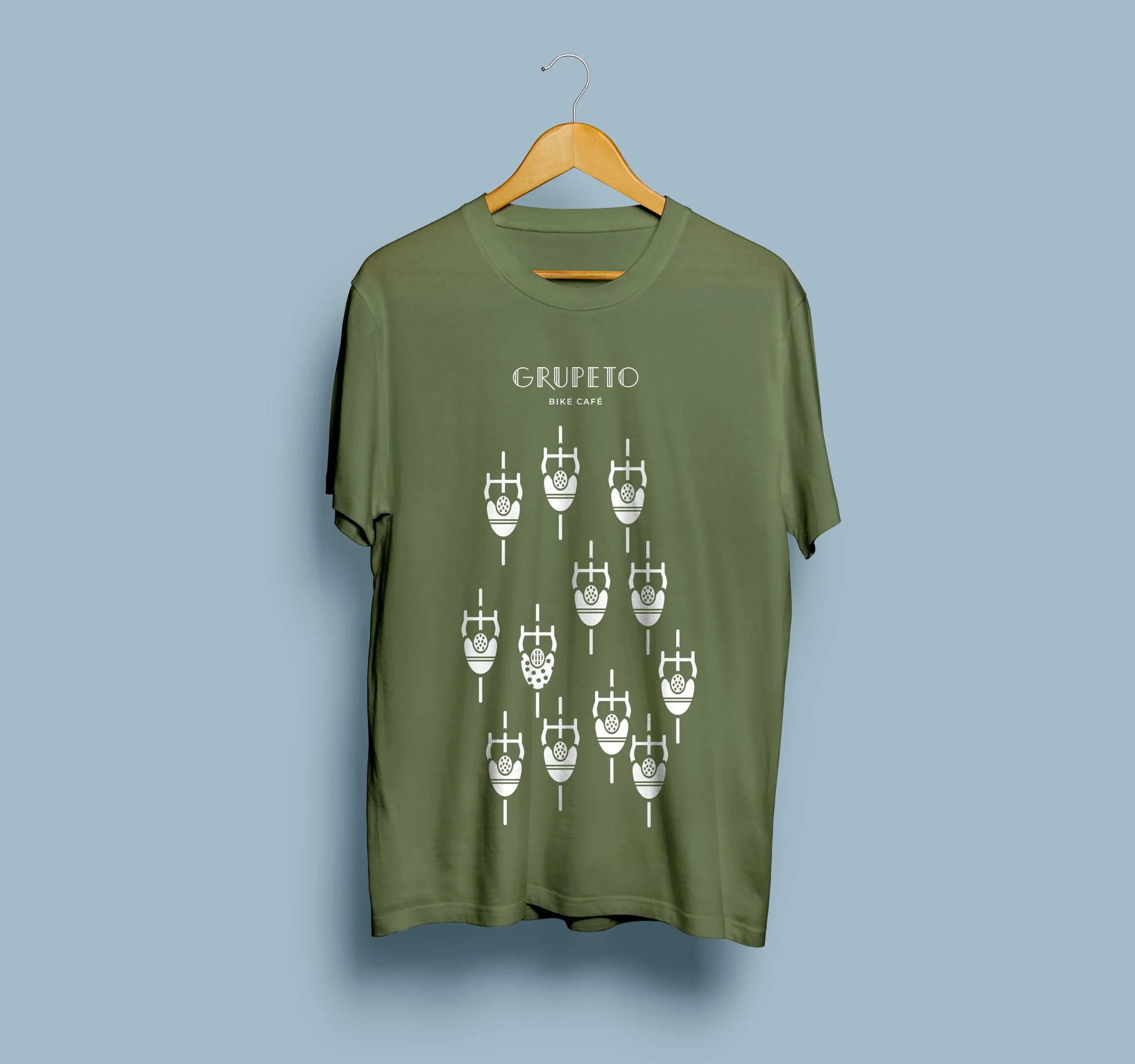 t-shirt grupeto in green