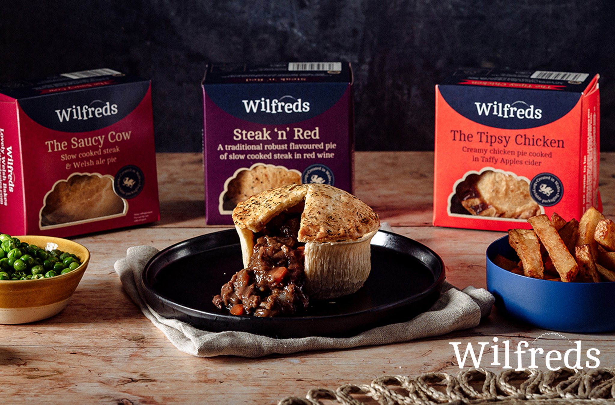 Wilfreds Pies image, award-winning handmade pies and bakes from Wales
