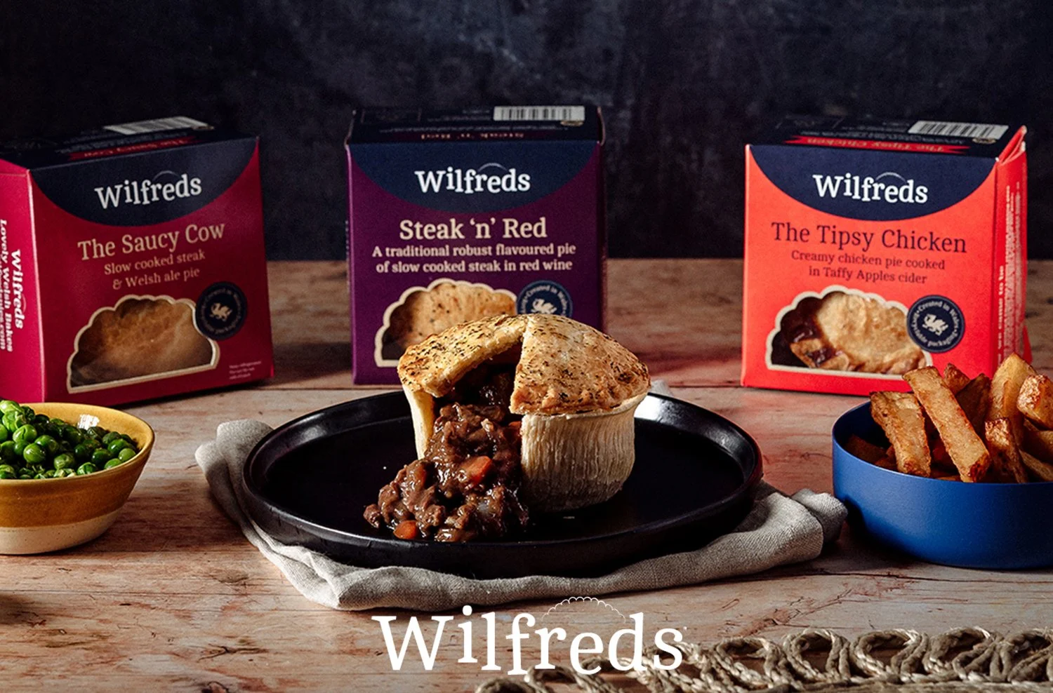 Wilfreds Pies image, award-winning handmade pies and bakes from Wales