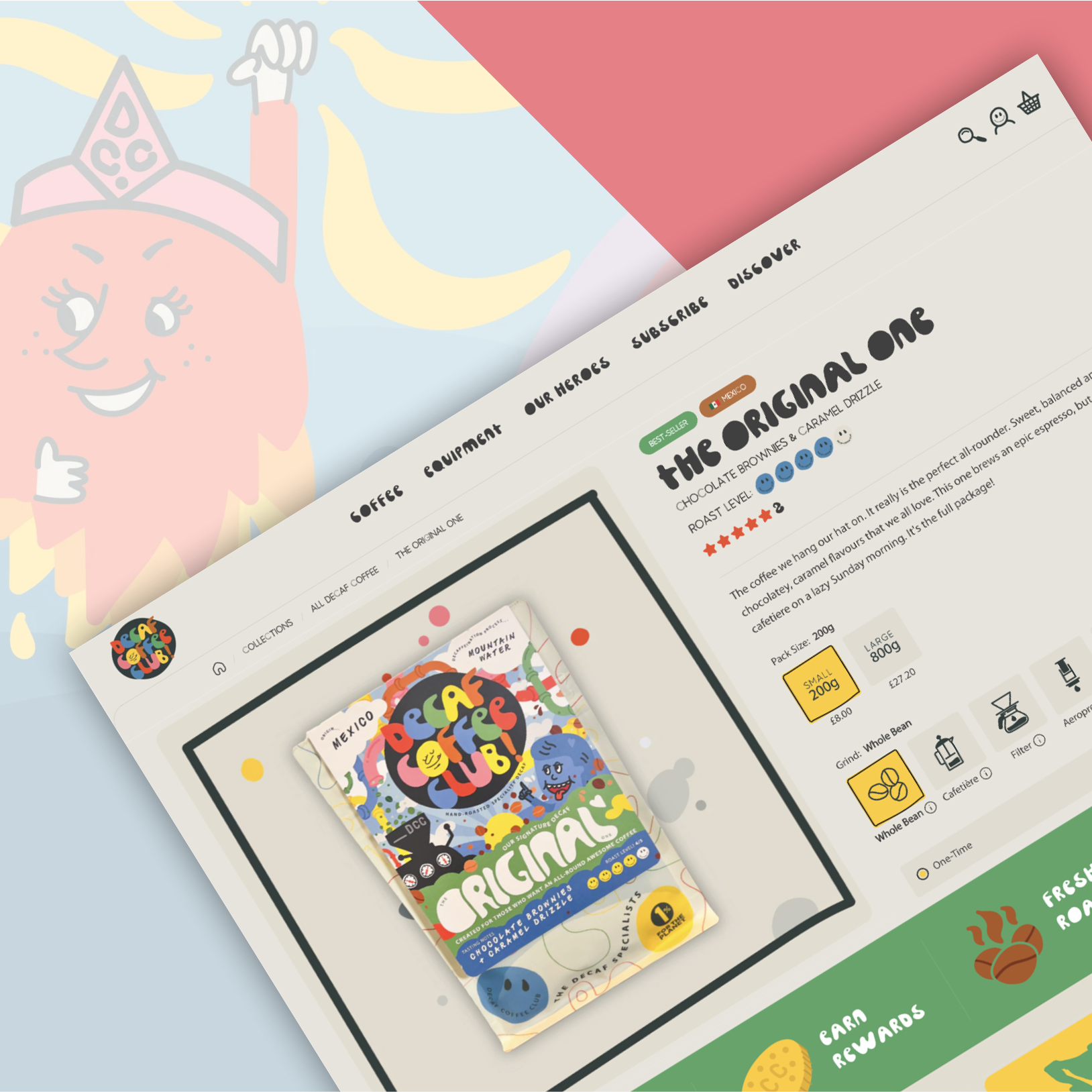 See how we launched Decaf Coffee Club with a fully branded Shopify site, combining subscriptions, one-time purchases, and a custom loyalty programme.