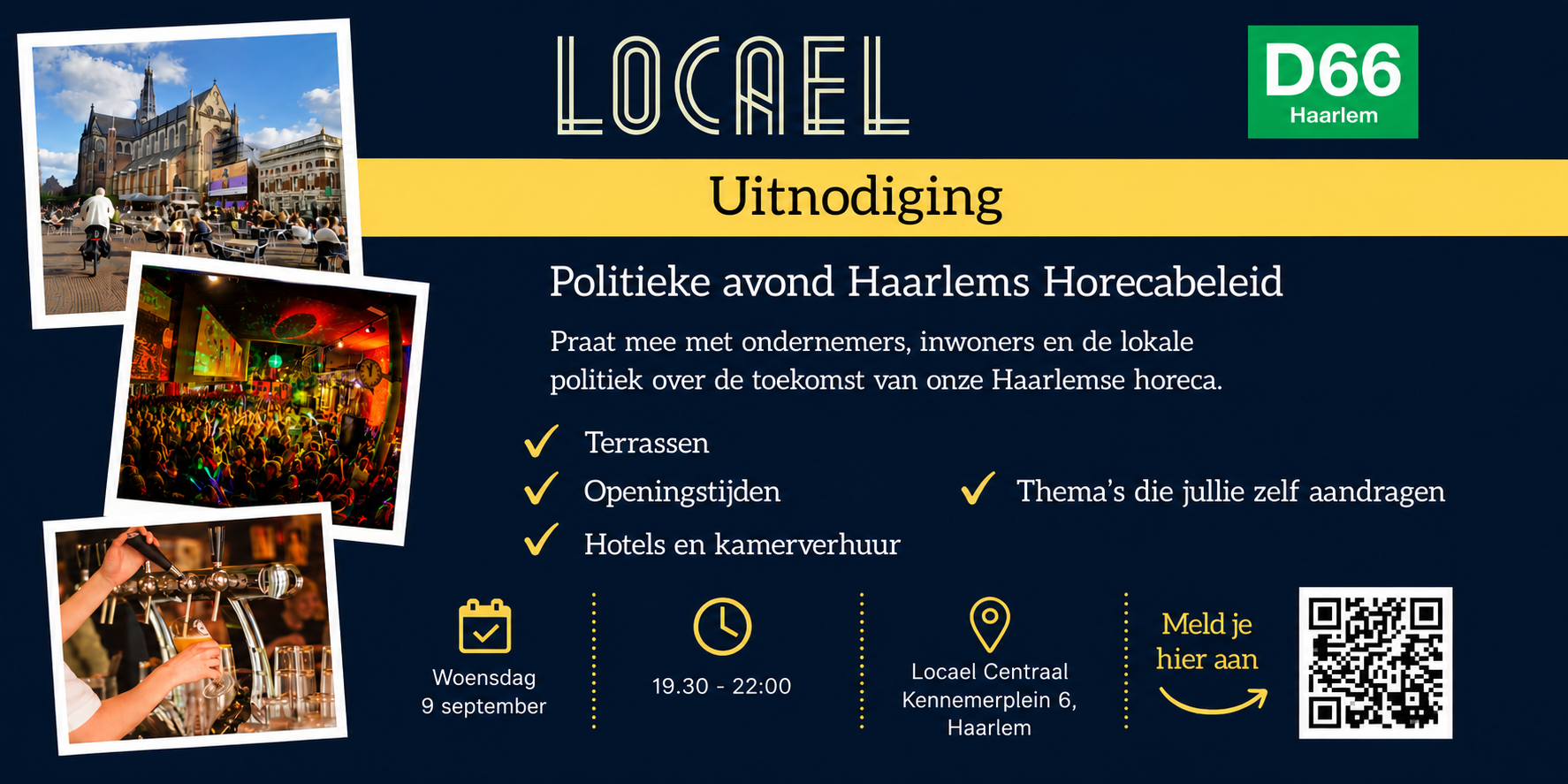 Politieke avond Haarlem station