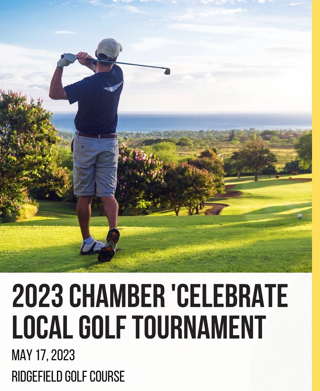 Will you be there?

The Ridgefield Chamber of Commerce &lsquo;Support Local&rsquo; Golf tournament is happening tomorrow.

May 17 at Ridgefield Golf Course. 

An awesome day of golf, good company and great food.

Can&rsquo;t wait to see you there.

@