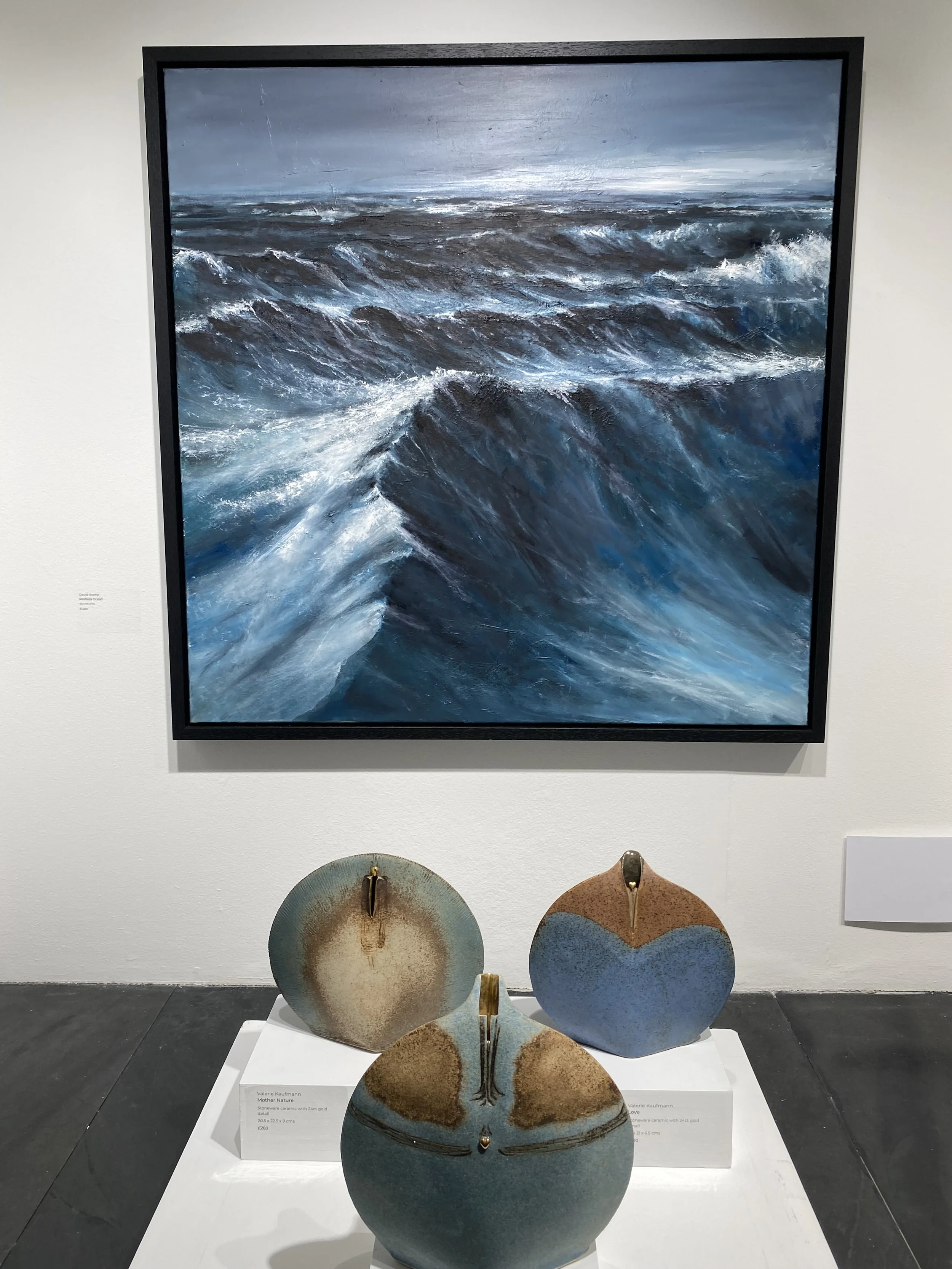 'Restless Ocean' - Oil on canvas 95cm x 95cm - Sold