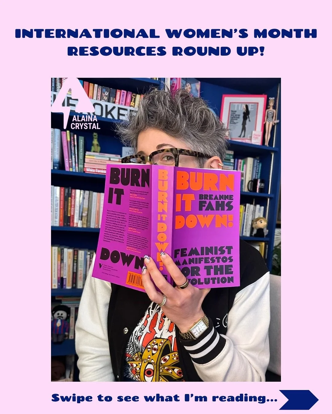 How do I stay in the feminist fight? ✊ 
Here are a few thinkers, writers and creators who help me stay committed through their work. For the full story and all the deets from my IWM resources - head over to my Substack, 🔗 in bio
Who inspires you? I