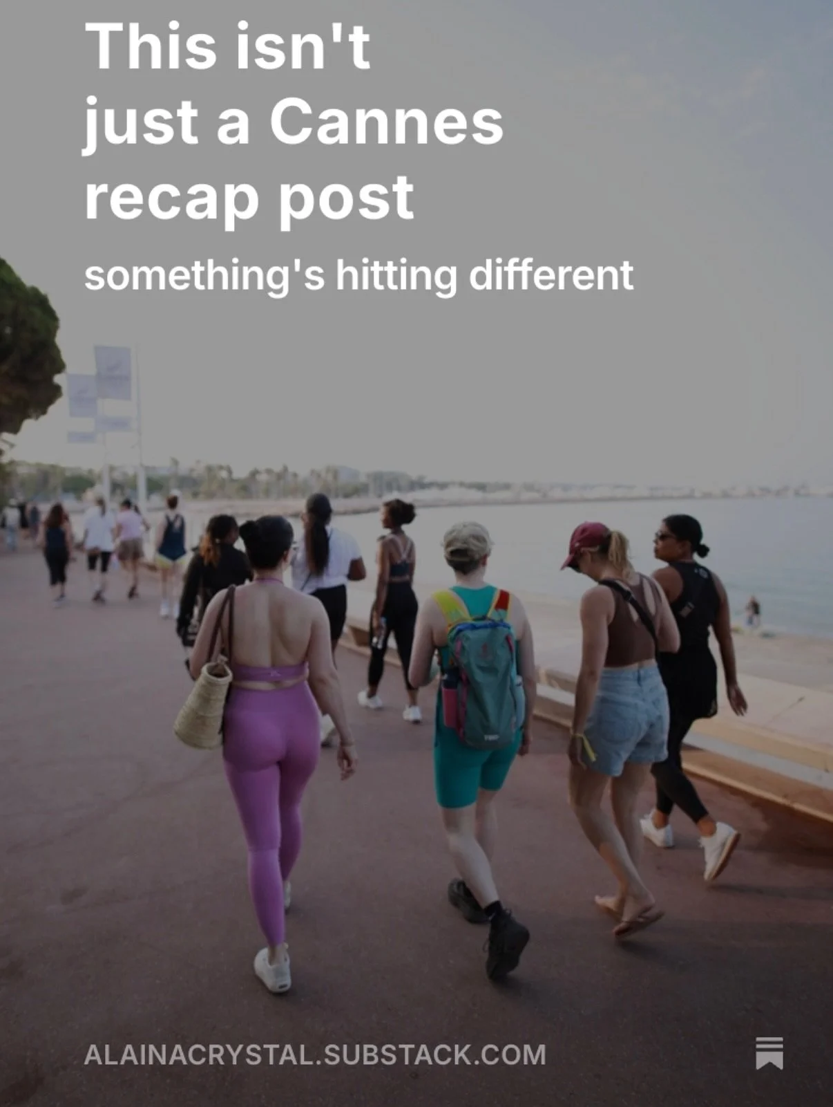 Can going to @cannes_lions restore your faith in humanity?
Many would say “absolutely not.”
But for me, this Cannes hit different because I hit different.
This is the year I showed up fully as myself.
Tattooed arms.
Tarot cards in my b