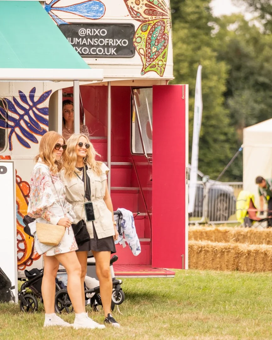 Girls laughing at Park Fair