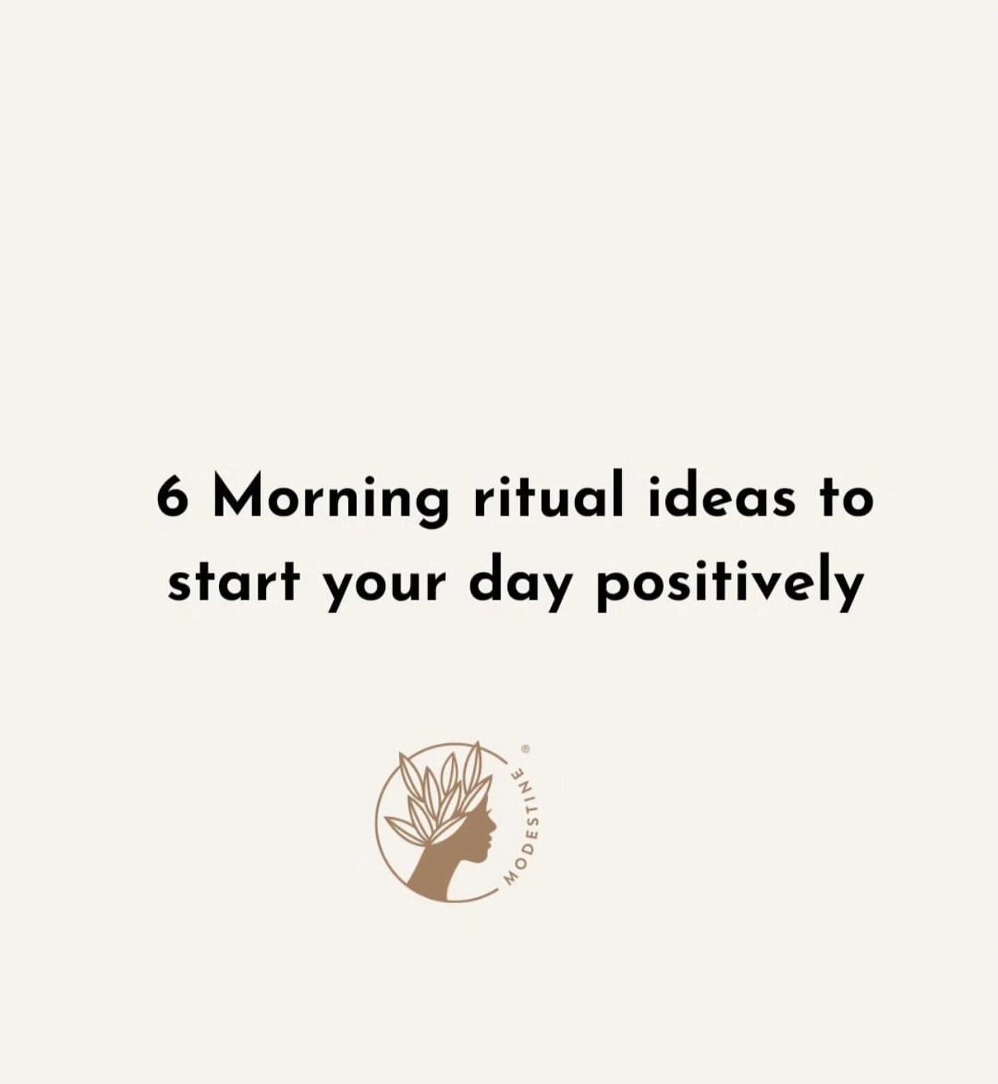 Starting your day on a positive note can set the tone for a fantastic day ahead.  It&rsquo;s like crafting a ball of sunshine to your day🌞. 

Here&rsquo;s my six-morning ritual ideas to help infuse your mornings with positivity:

✅ Morning run- Ener