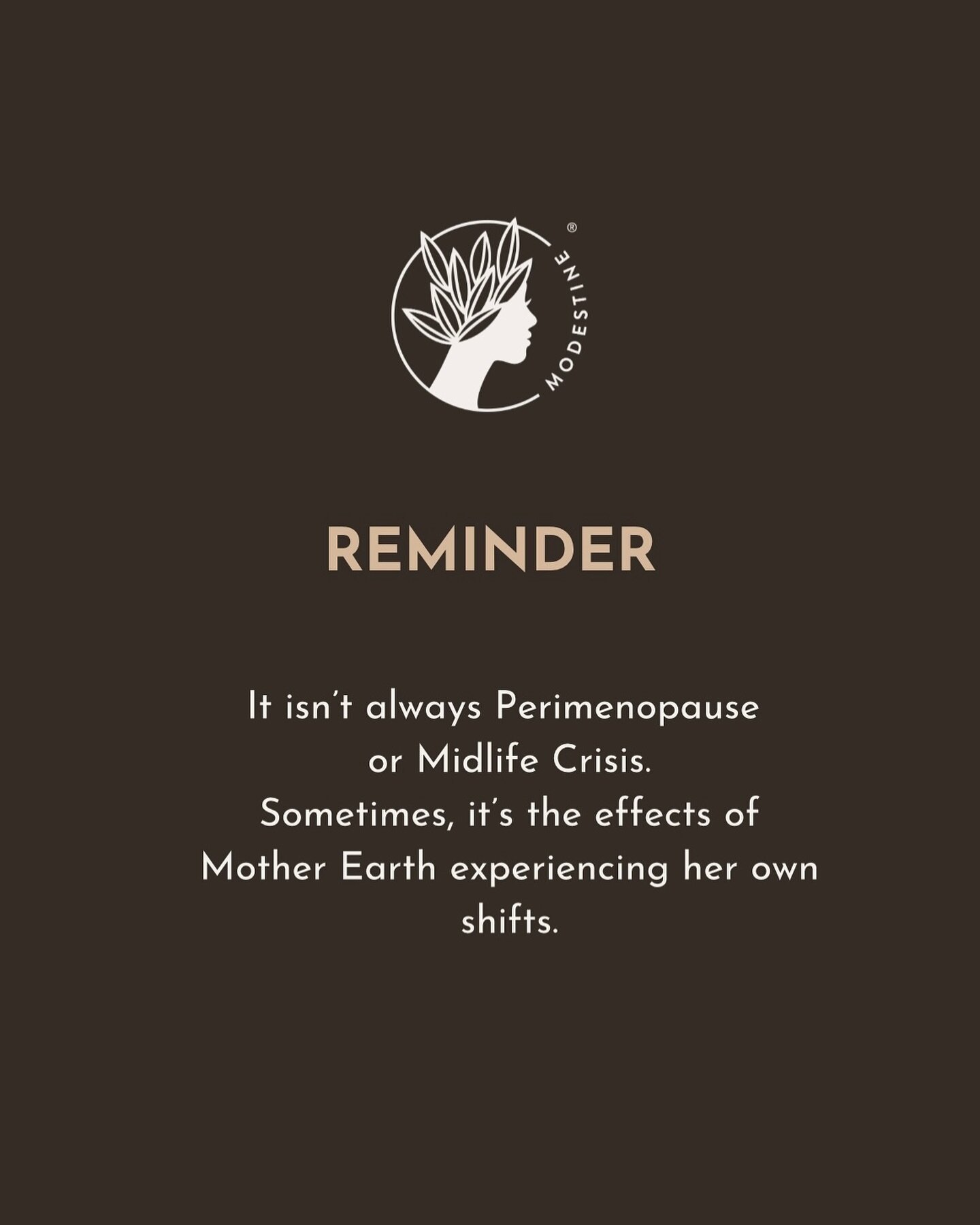 Don&rsquo;t know who needs to hear this but it truly isn&rsquo;t always perimenopause&rsquo; fault. 

Stepped out of the shower, earlier, as the entire floor started vibrating.  On my cycle and feeling all types of daze, so I immediately sighed and c