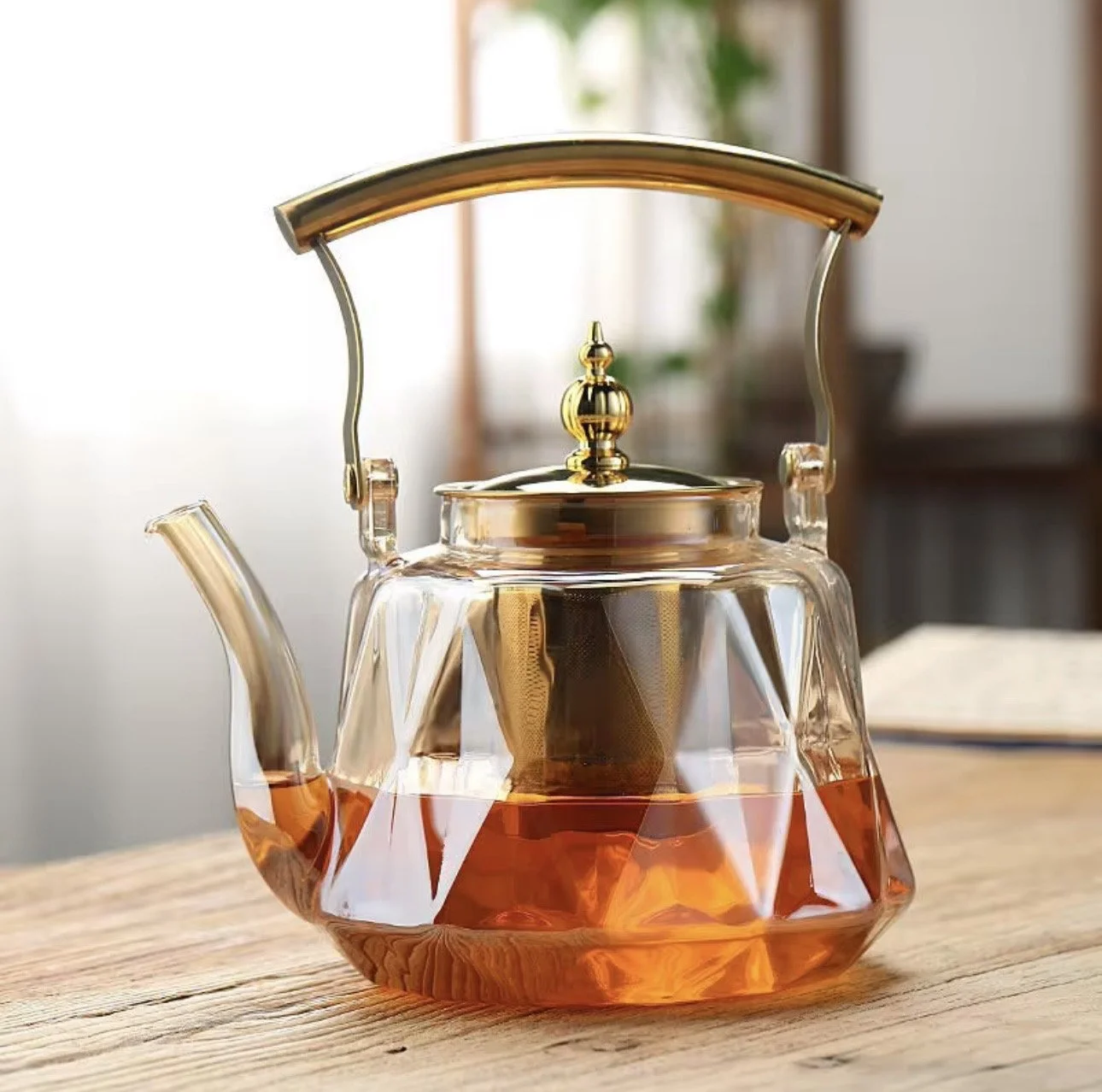 Luxury Glass Teapot