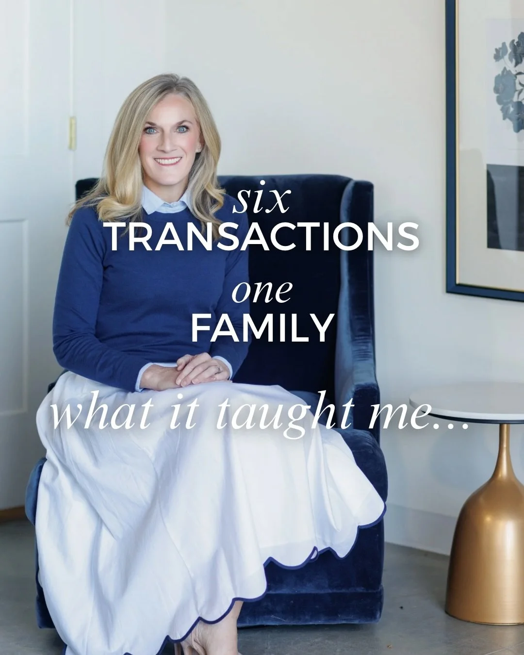 Over the past 10 years, I&rsquo;ve helped one family buy 3 homes and sell 3 homes.

Six major life decisions.
Six moves.
Countless conversations in between.

When I think about what that really means, it&rsquo;s not about the number of transactions.
