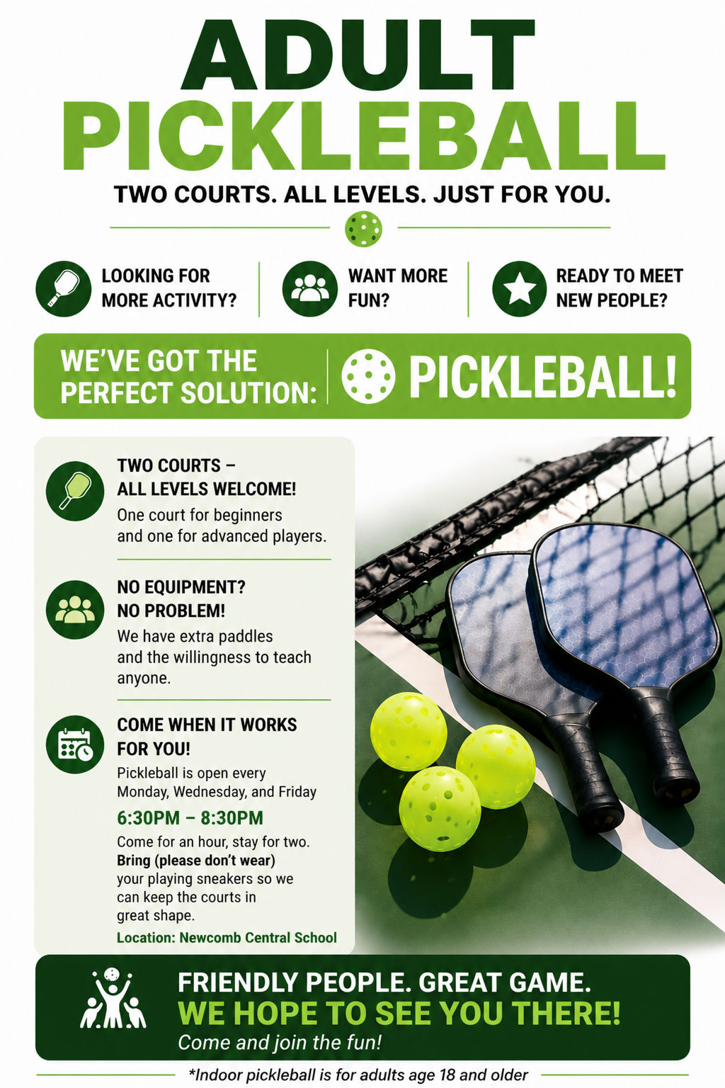 Adult Pickleball
