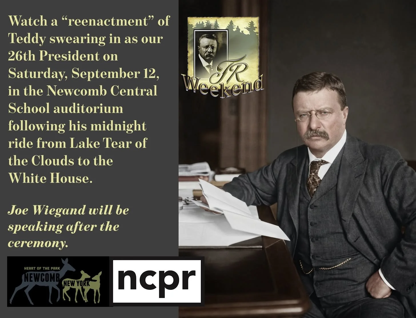 Re-enactment of TR swearing in as our 26th President in Buffalo, NY