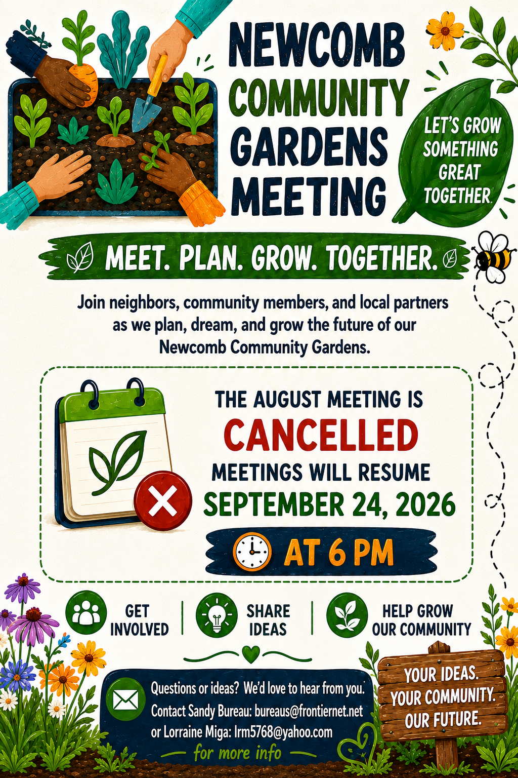 **CANCELLED** Community Garden Meeting