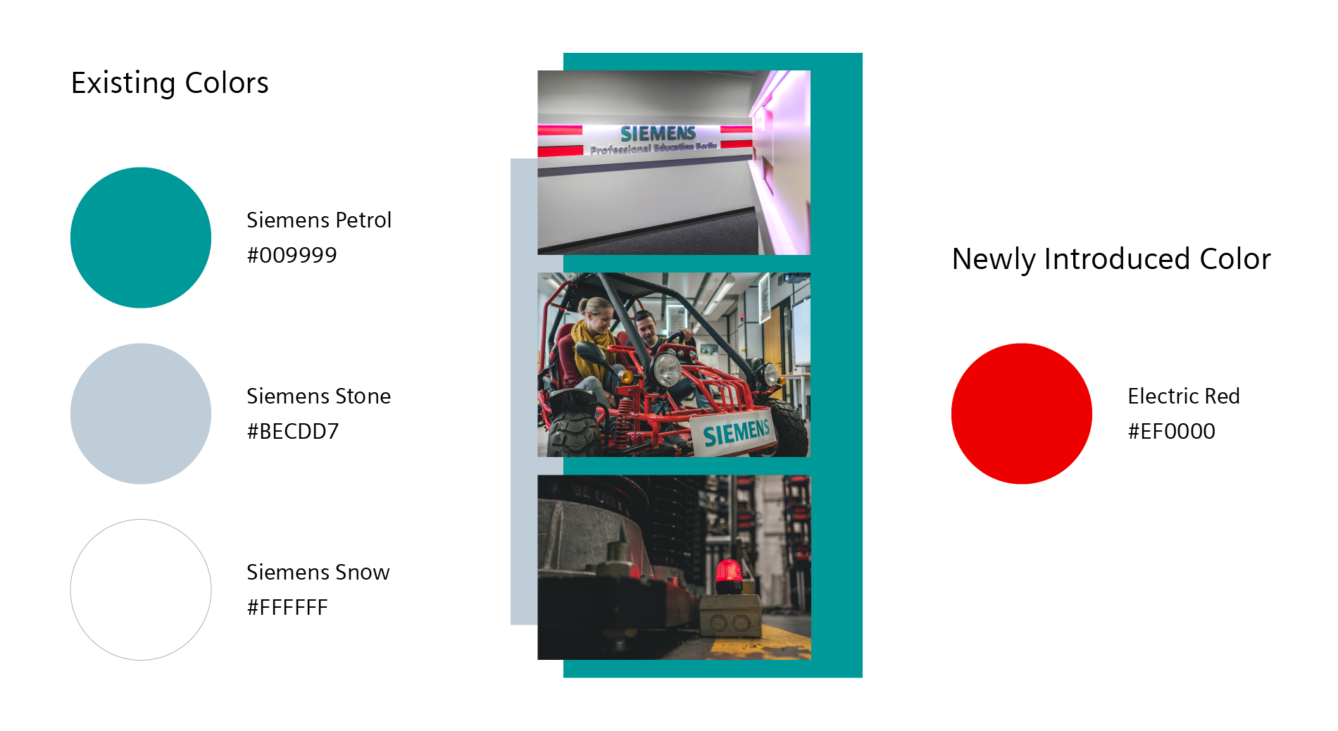 Newly introduced color for the promotional campaign for the Siemens study program Electrical Engineering - Markus Hardt