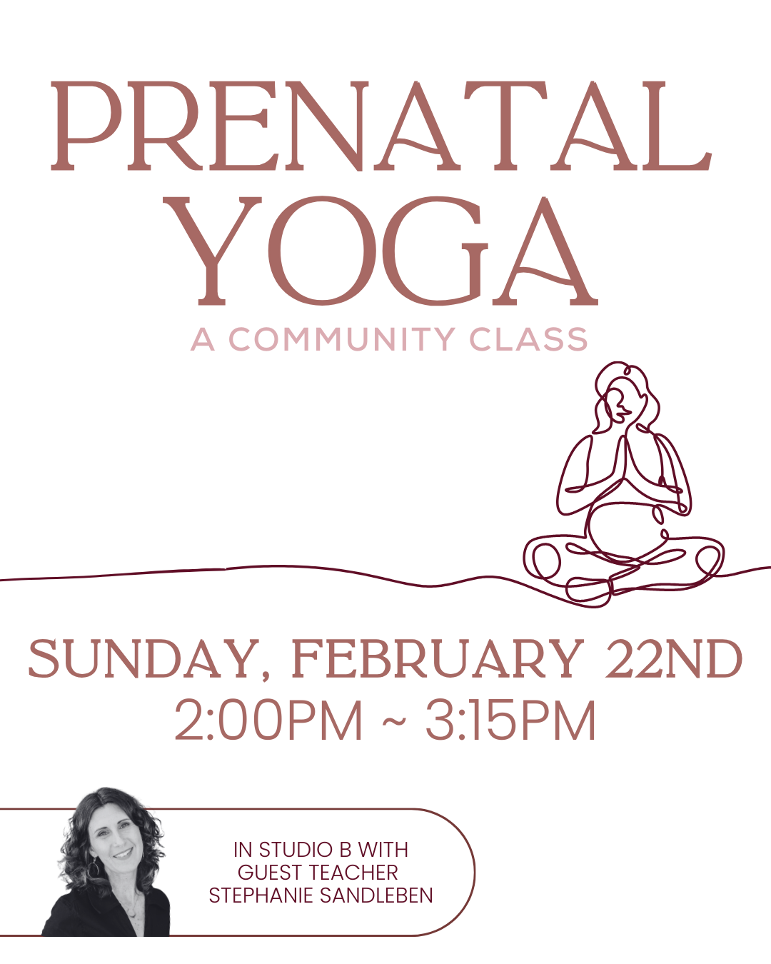 *Community Classes* Prenatal Yoga 