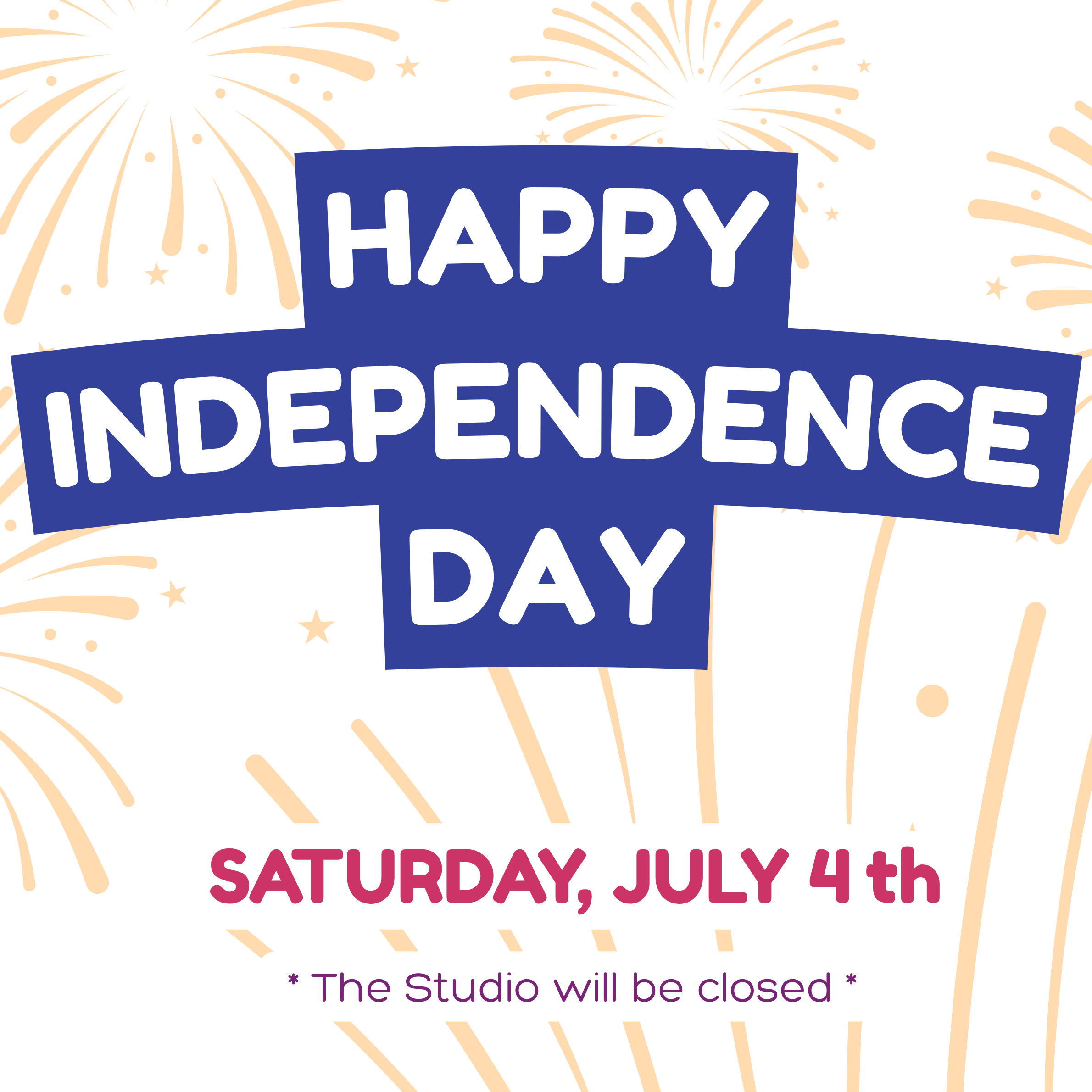 Happy Independence Day (The Studio will be closed)