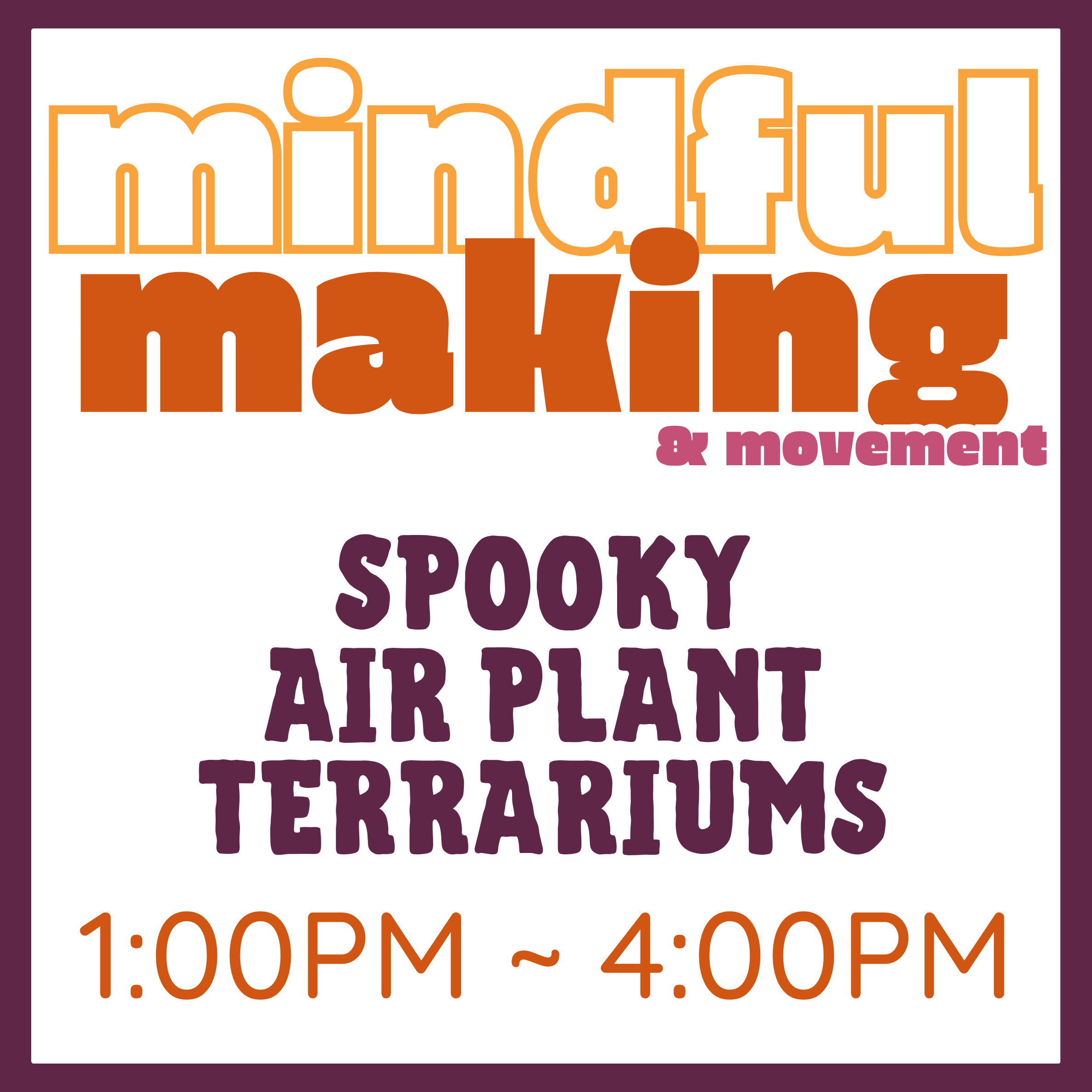 Mindful Making (&amp; Movement): Spooky Air Plant Terrariums