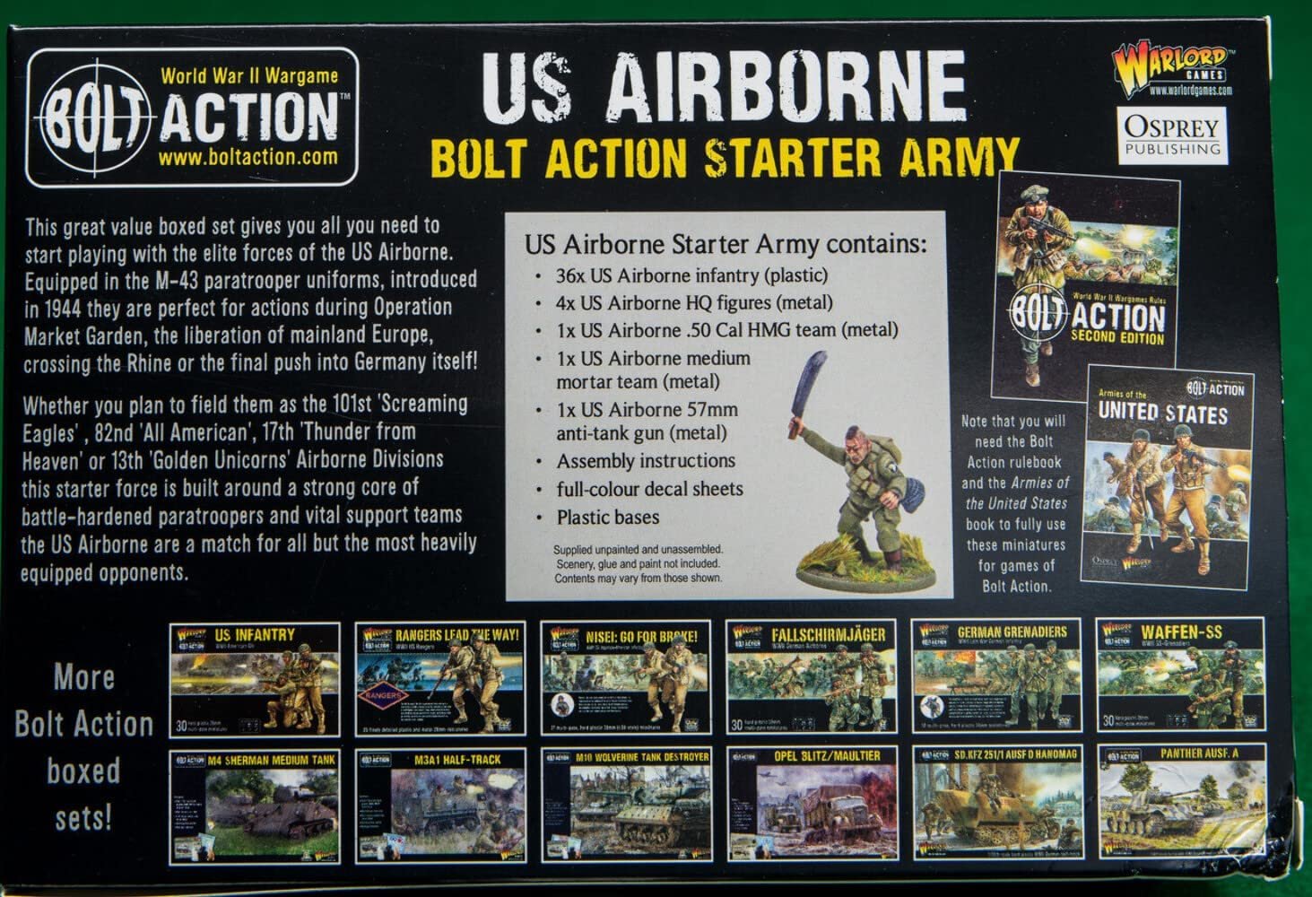 Bolt Action Us Airborne starter army WWII historical miniature strategy game Kraken Gaming