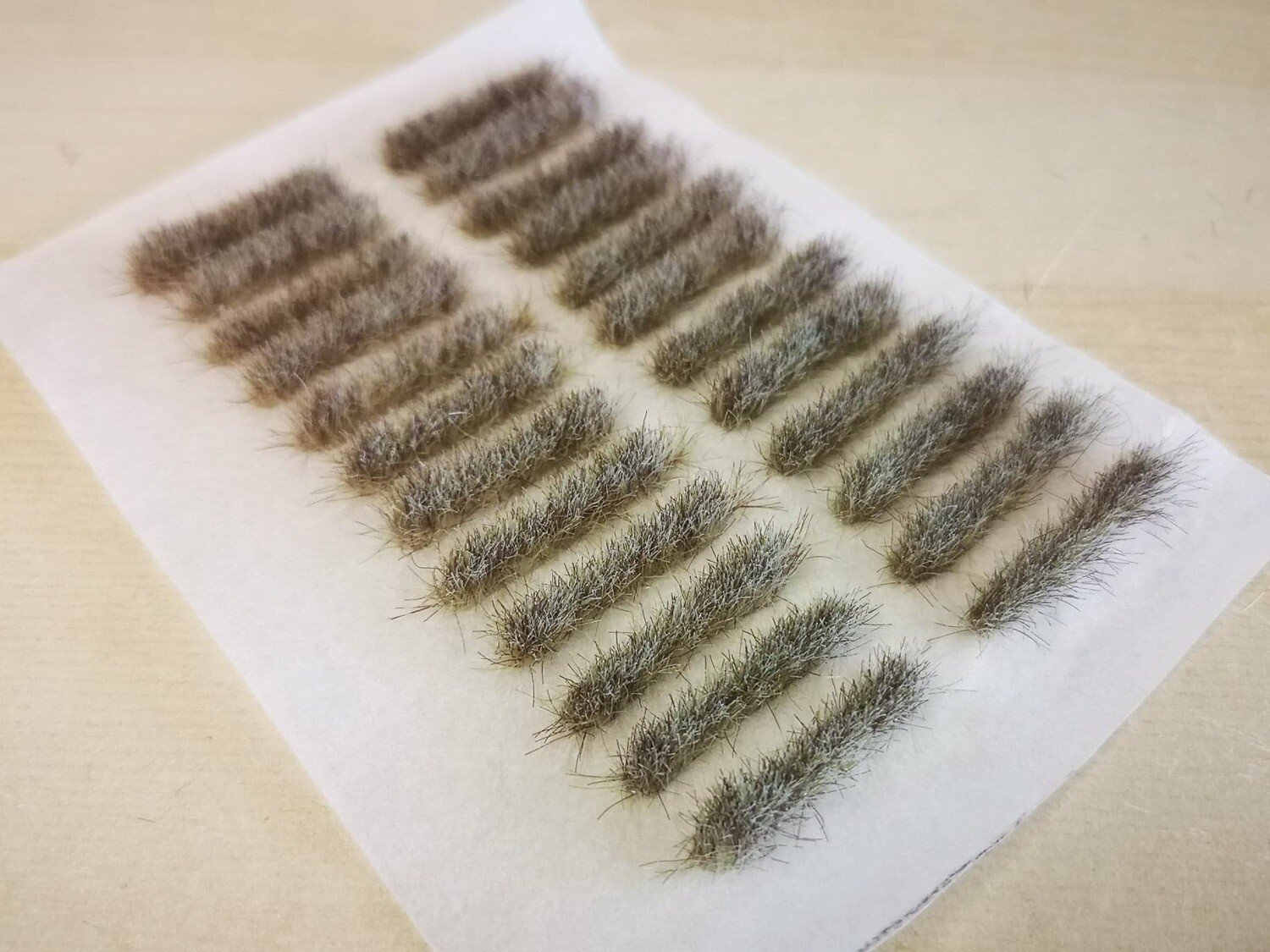 Rival Crafts Static Grass strips in various colours for miniature model basing