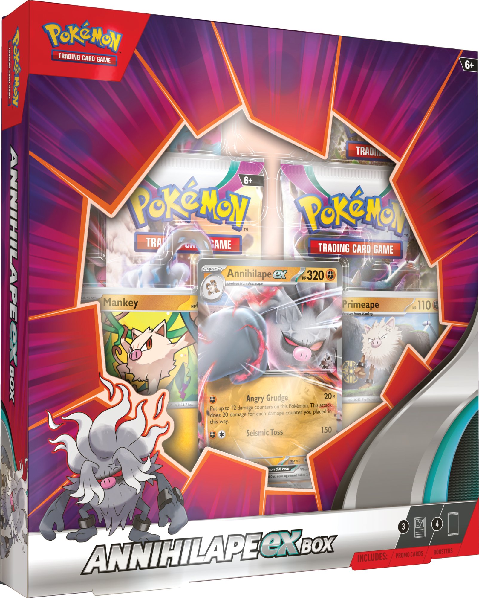 Pokémon Annihilape ex Collection Box trading cards